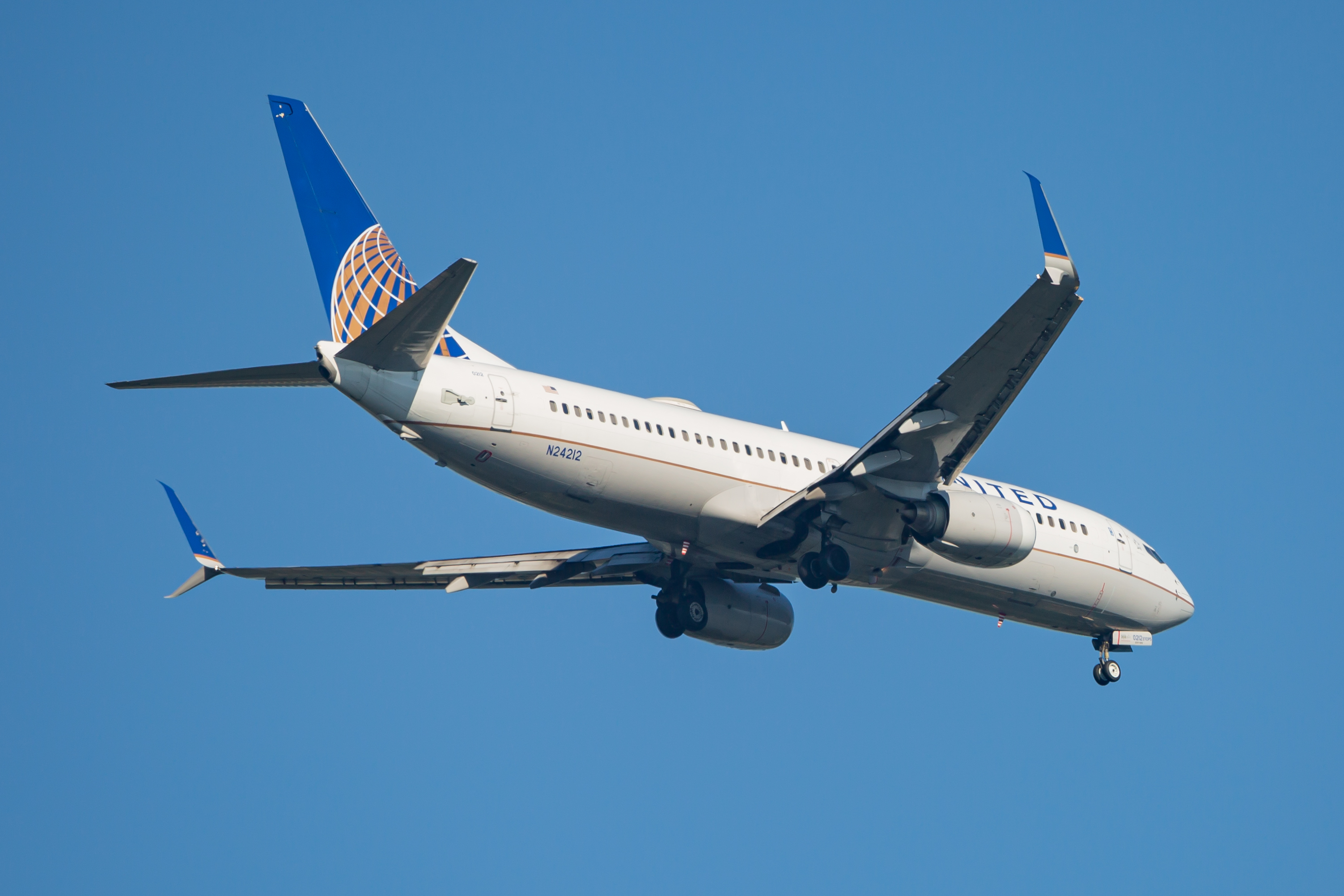 Full size: United Airlines Boeing 737-800 N24212 at Baltimore/Washington International Thurgood Marshall Airport