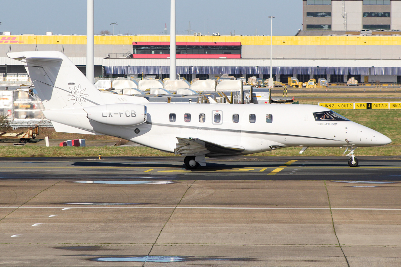 Full size: PRIVATE Pilatus PC-24 LX-FCB at Brussels Airport