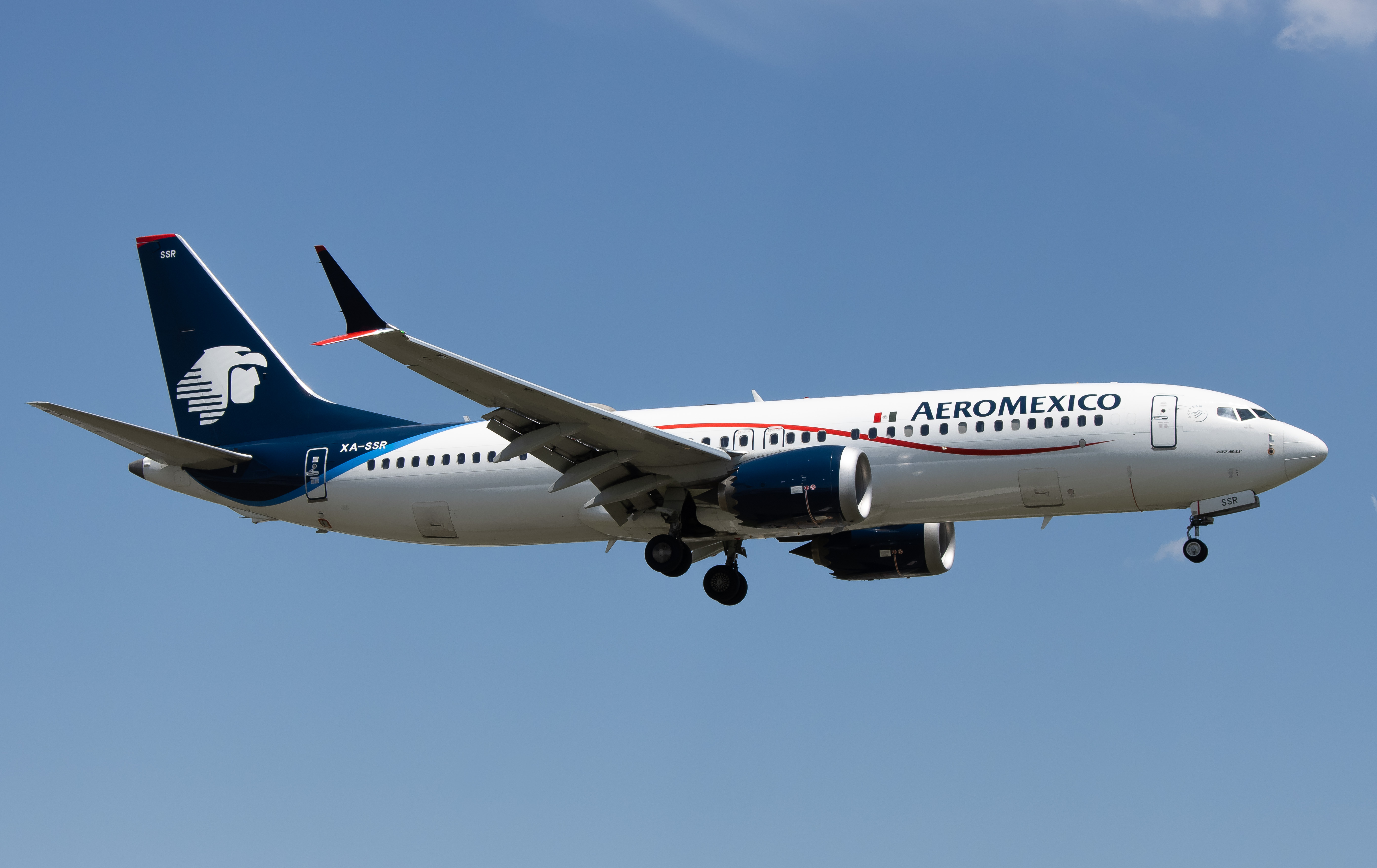 Full size: Aeromexico Boeing 737 MAX 8 XA-SSR at John F. Kennedy International Airport