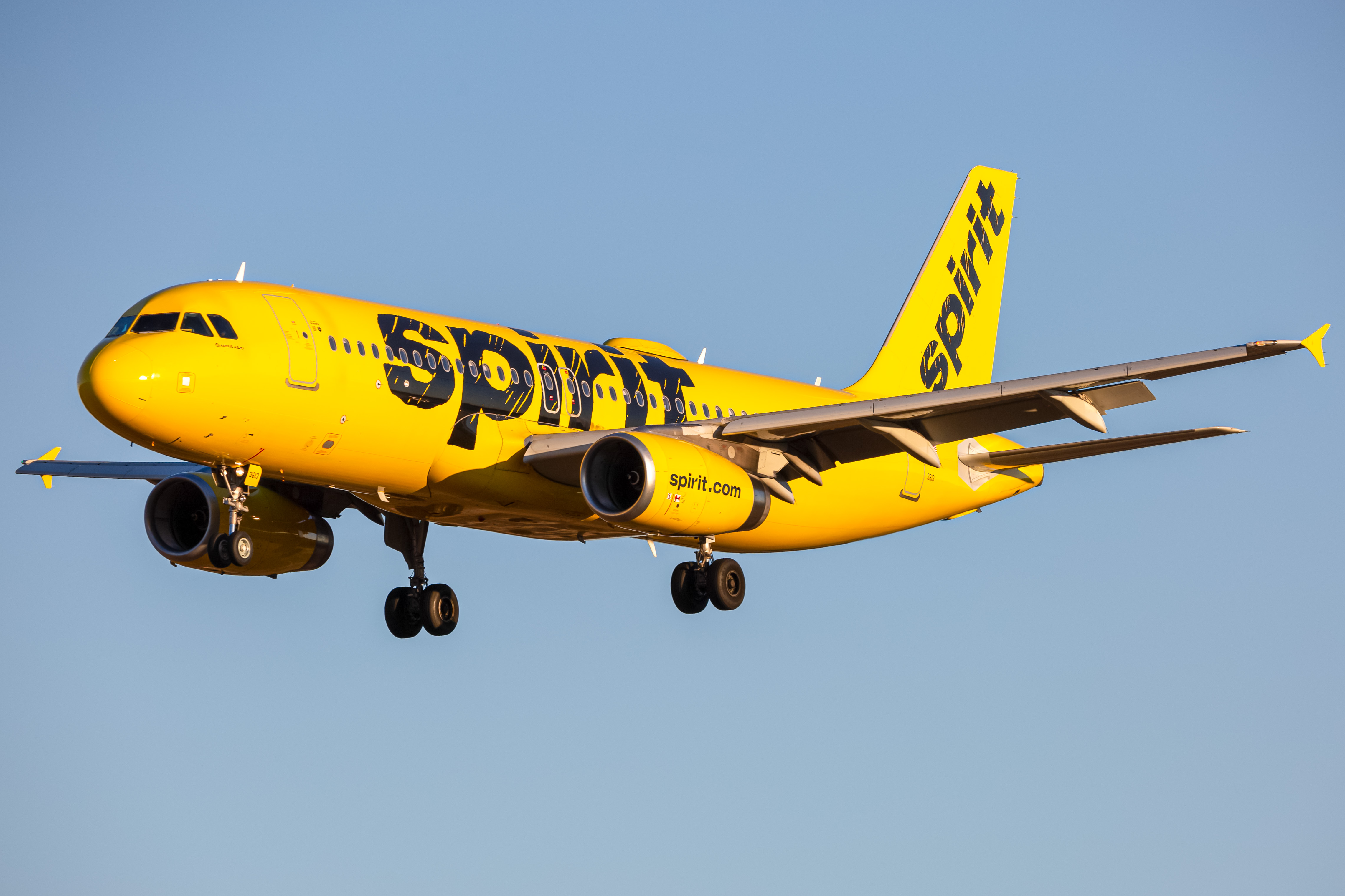 Full size: Spirit Airlines Airbus A320 N613NK at Baltimore/Washington International Thurgood Marshall Airport