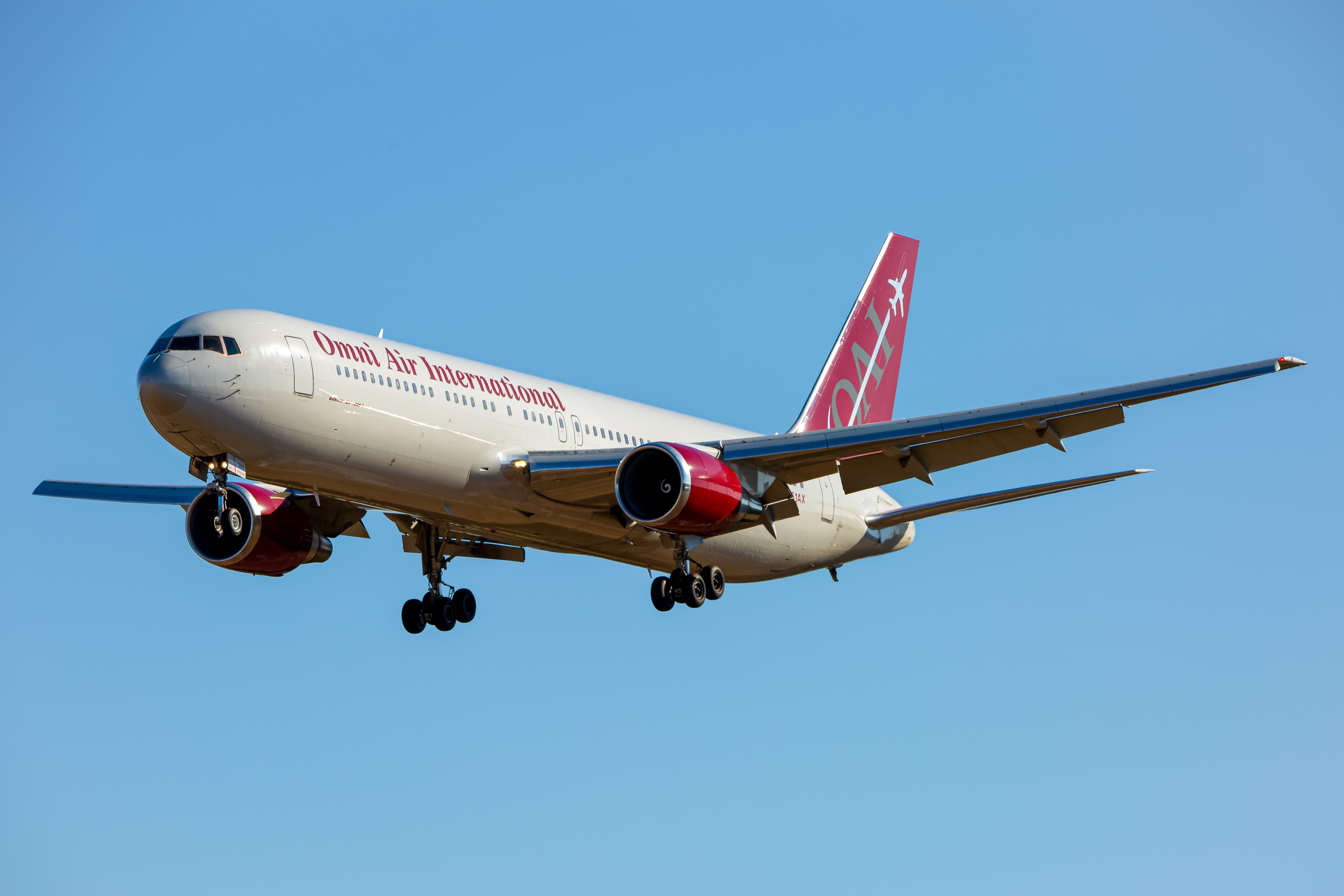 Full size: Omni Air International Boeing 767-300ER N351AX at Baltimore/Washington International Thurgood Marshall Airport