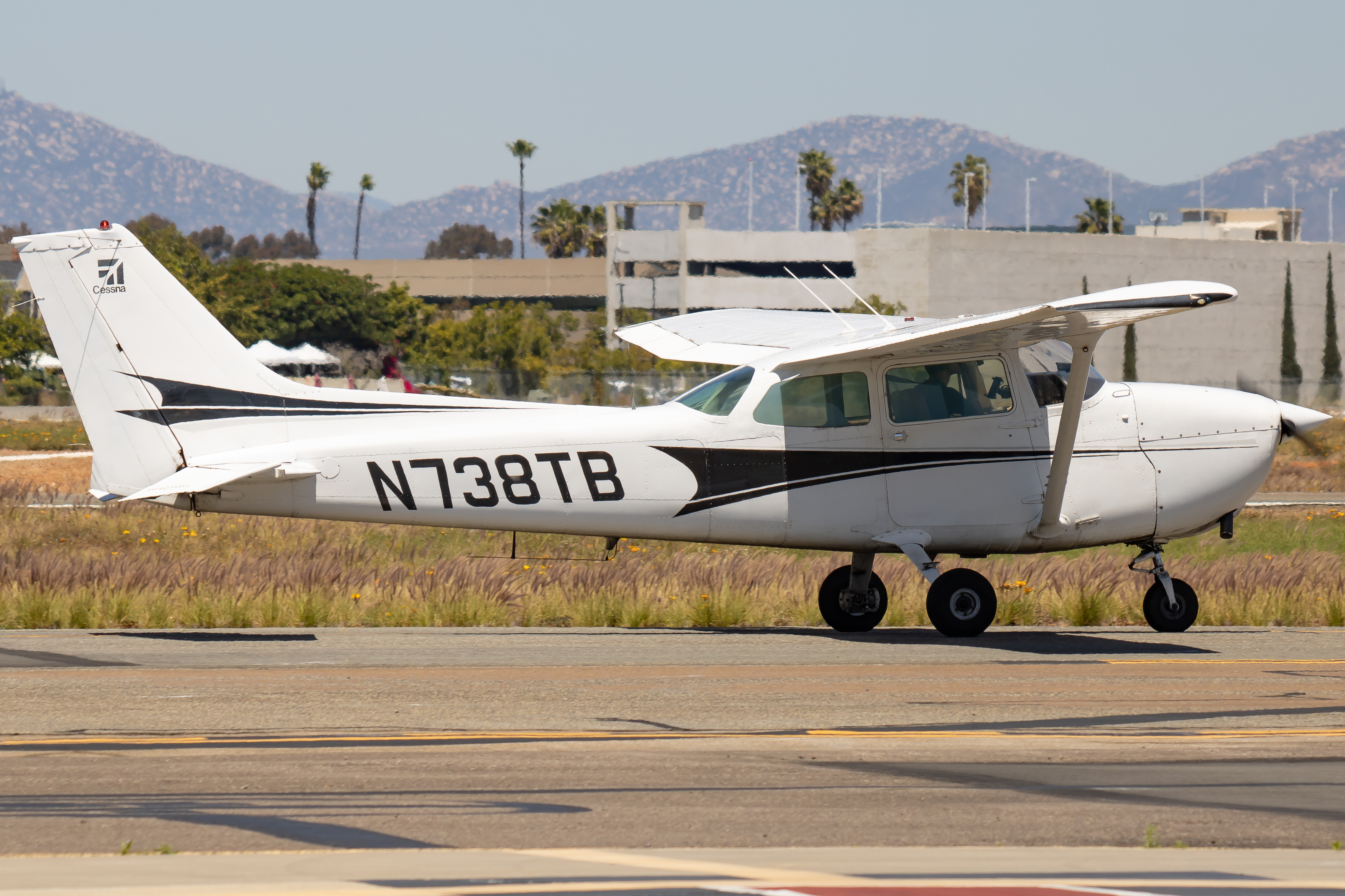 Full size: PRIVATE Cessna 172 N738TB at Montgomery-Gibbs Executive Airport
