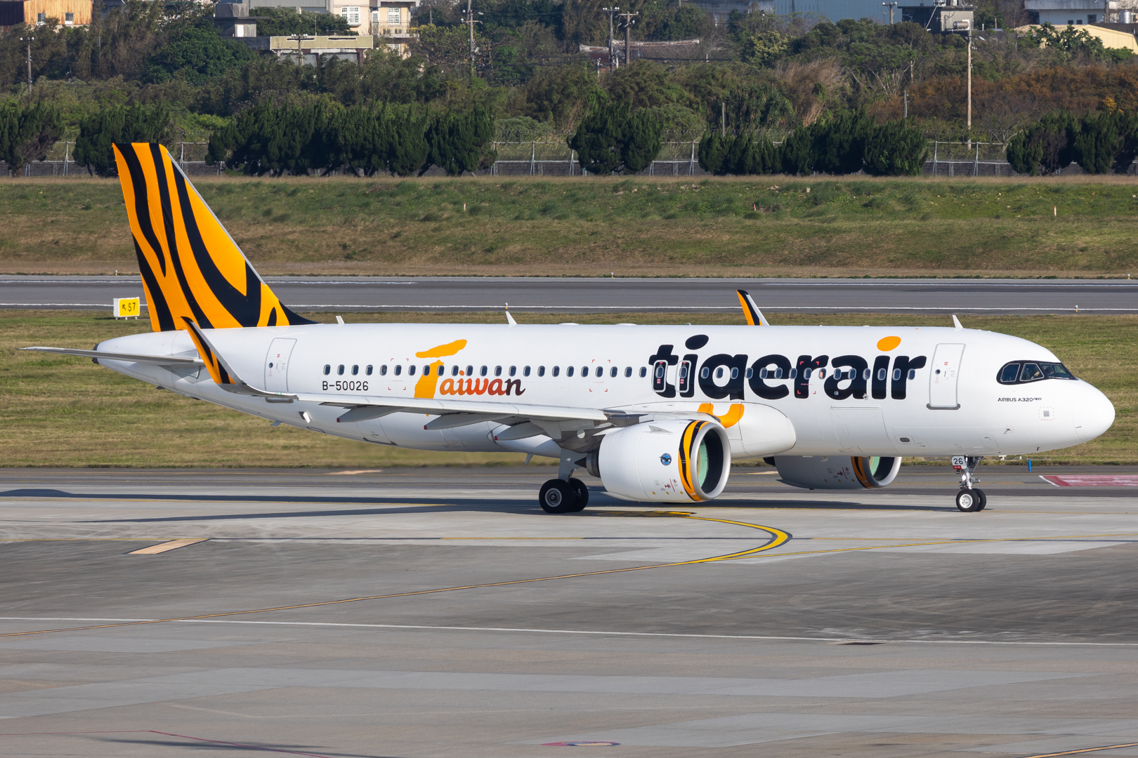 Full size: Tigerair Taiwan Airbus A320NEO B-50026 at Taiwan Taoyuan International Airport