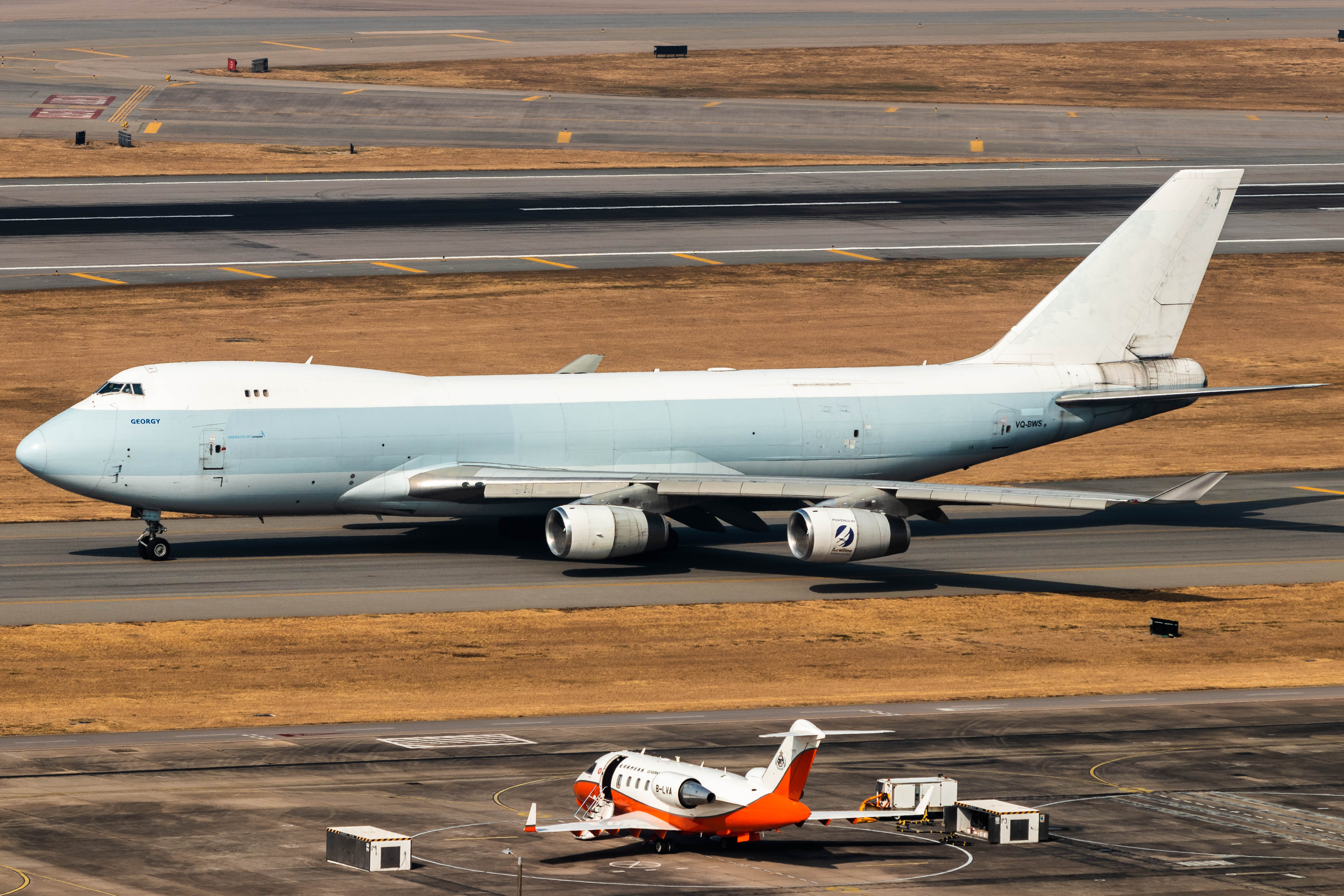 Full size: LongTail Aviation Boeing 747-400F VQ-BWS at Hong Kong International Airport