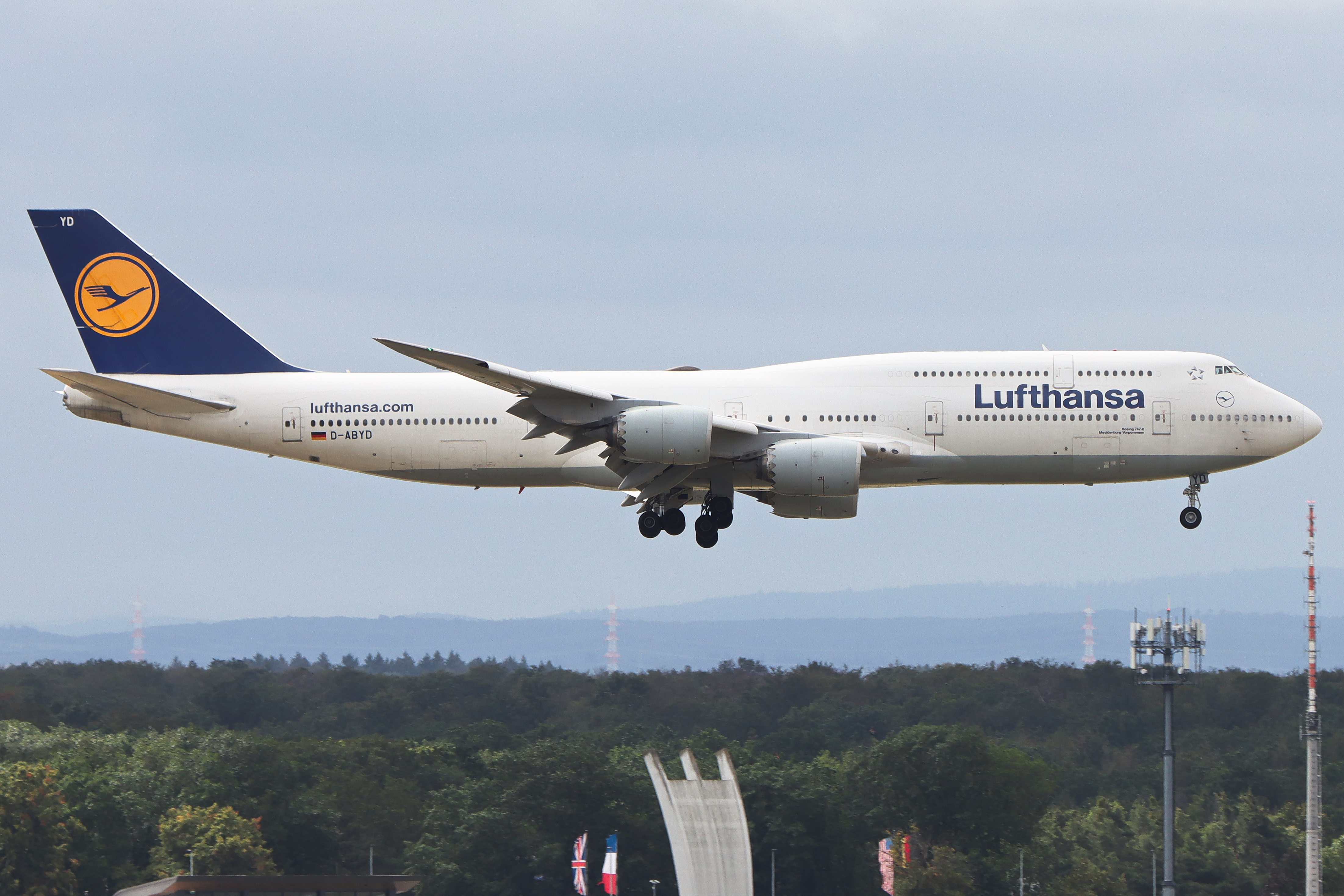 Full size: Lufthansa Boeing 747-8i D-ABYD at Frankfurt International Airport