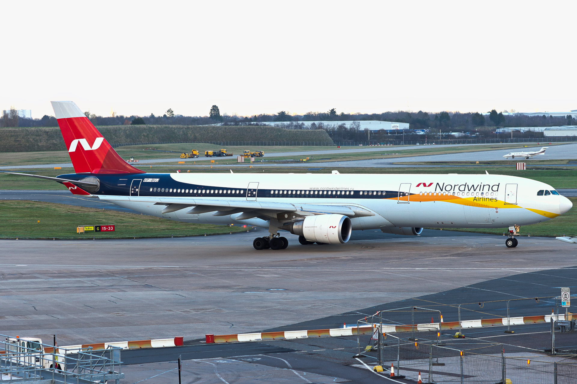 Full size: Nordwind Airlines Airbus A330-300 VP-BUJ at Birmingham Airport