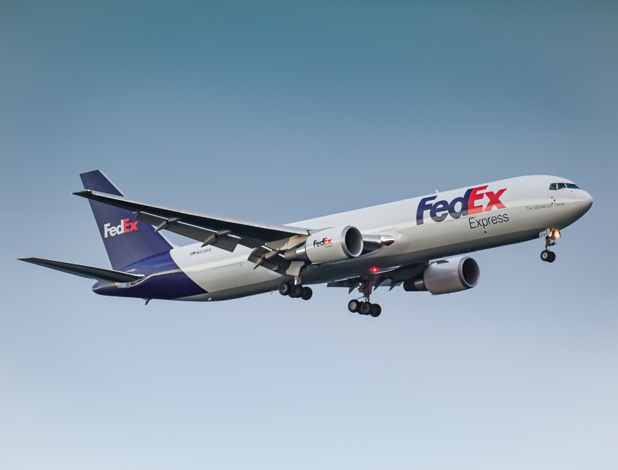 Full size: FedEx Boeing 767-300F N272FE at General Edward Lawrence Logan International Airport
