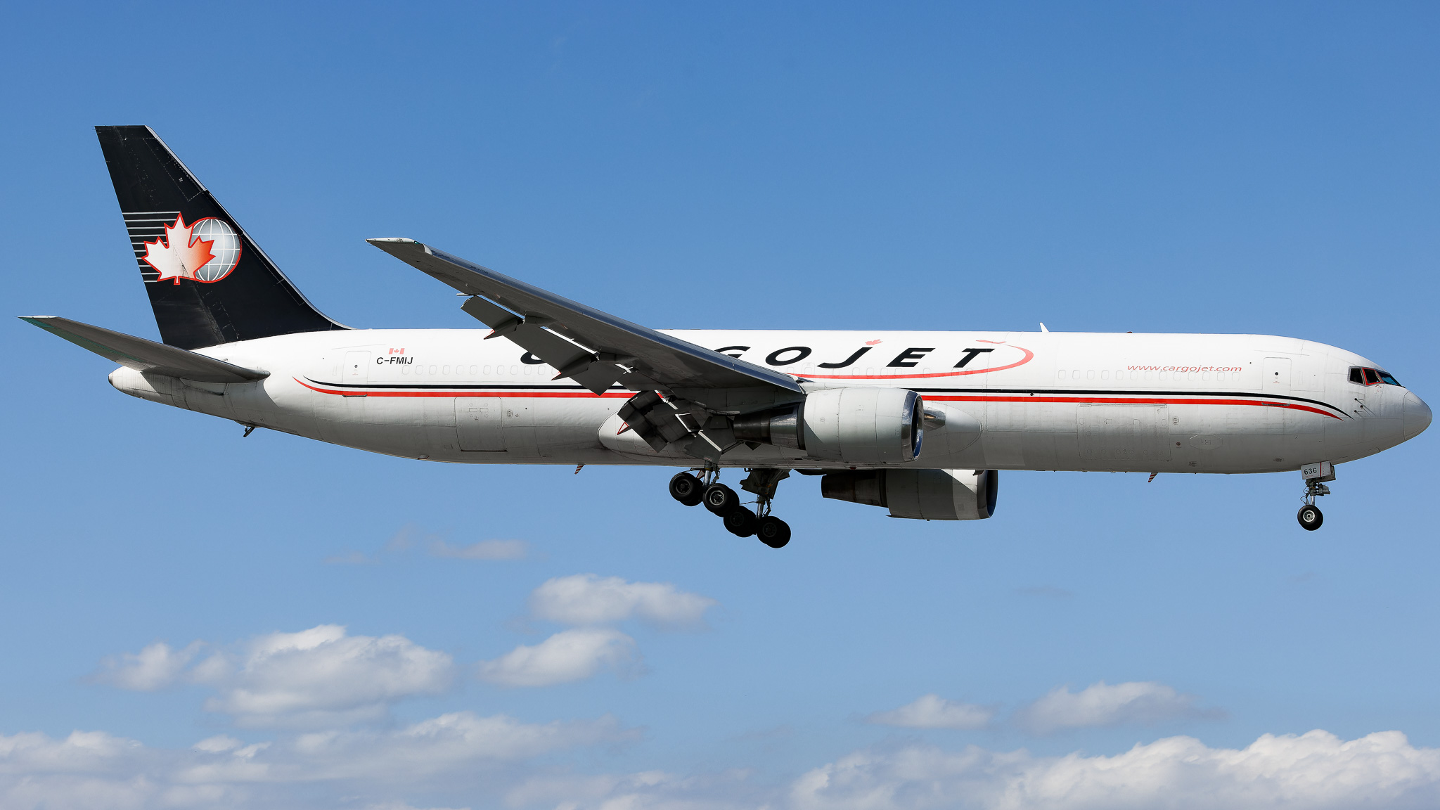 Full size: Cargo Jet Boeing 767-300F C-FMIJ at Miami International Airport