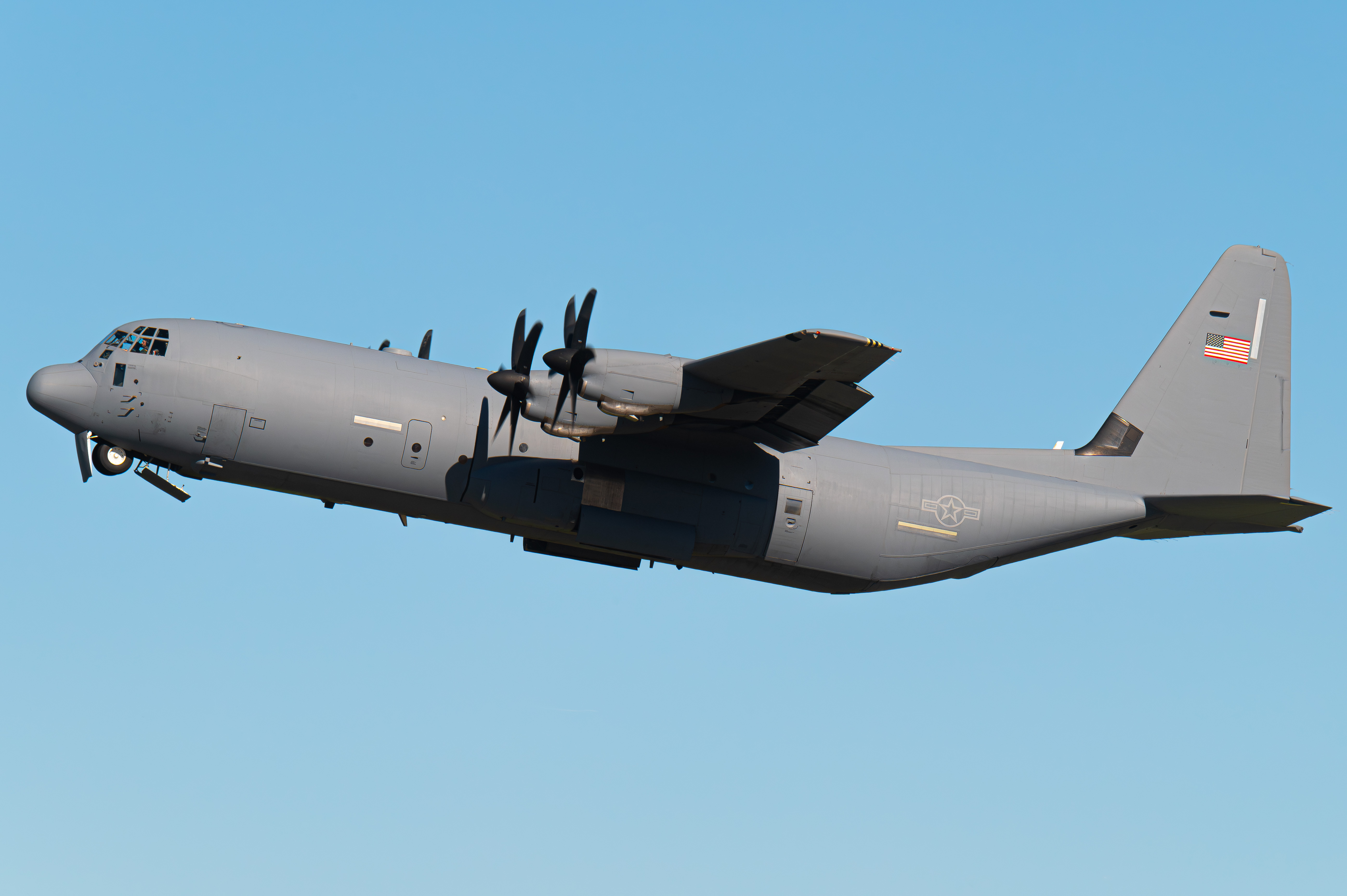 Full size: USAF - United States Air Force Lockheed C-130J Hercules 05-3147  at Brown Field Municipal Airport