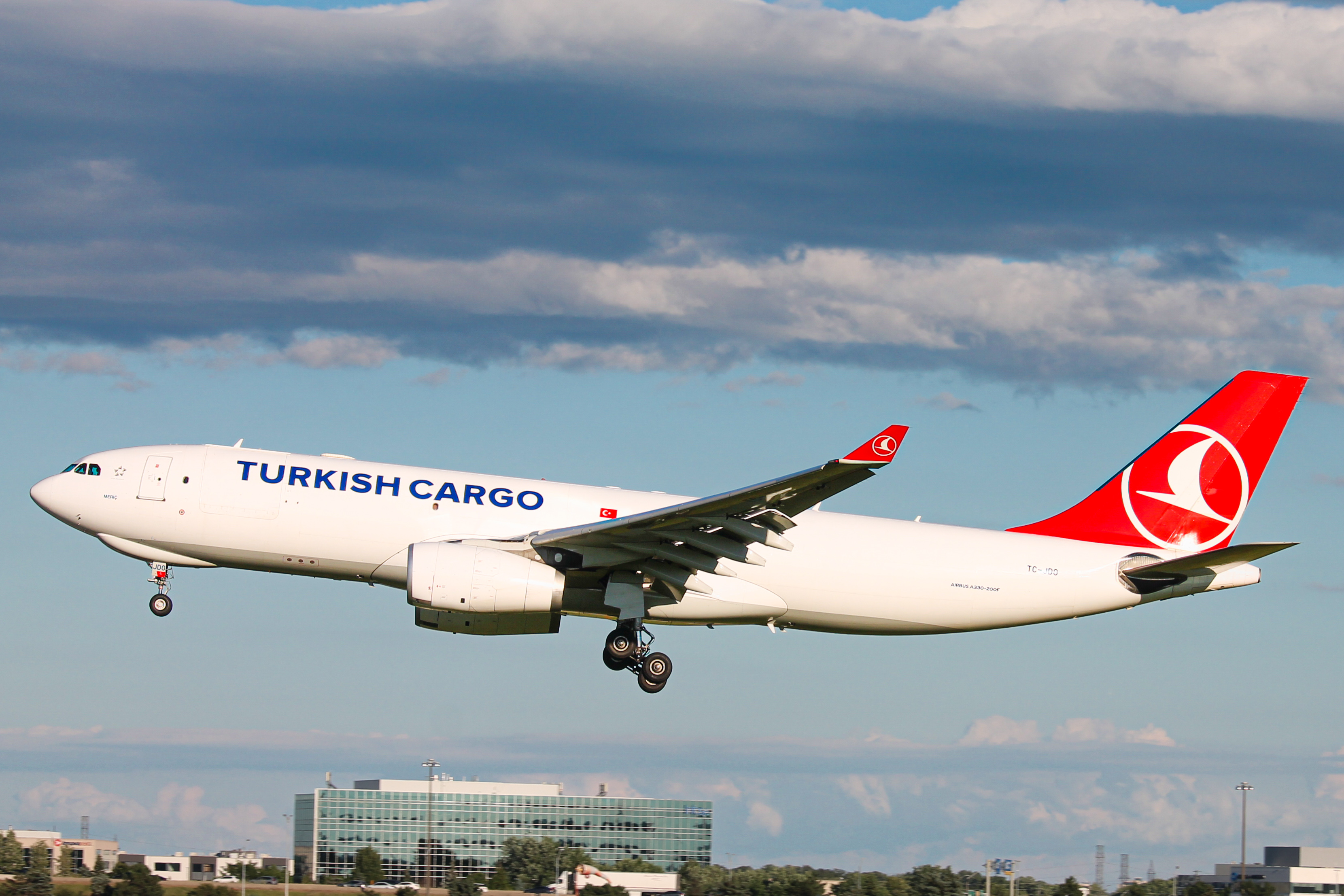Full size: Turkish Airlines Cargo Airbus A330-200F TC-JDO at Lester B Pearson International Airport