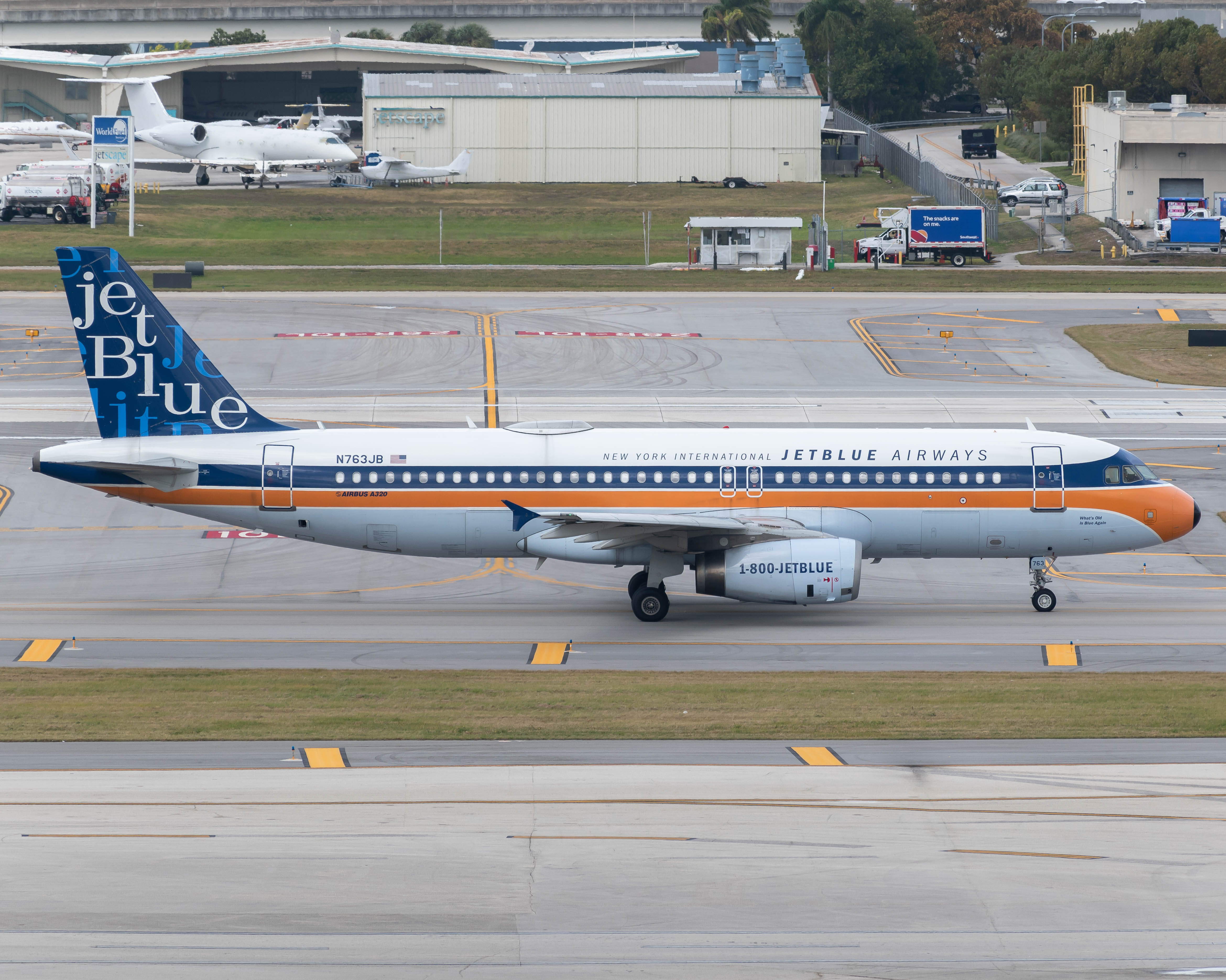 Full size: JetBlue Airways Airbus A320-200 N763JB at Fort Lauderdale/Hollywood International Airport