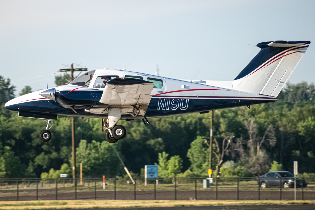 Full size: PRIVATE Beechcraft 76 Duchess N19U at Vance Brand Airport