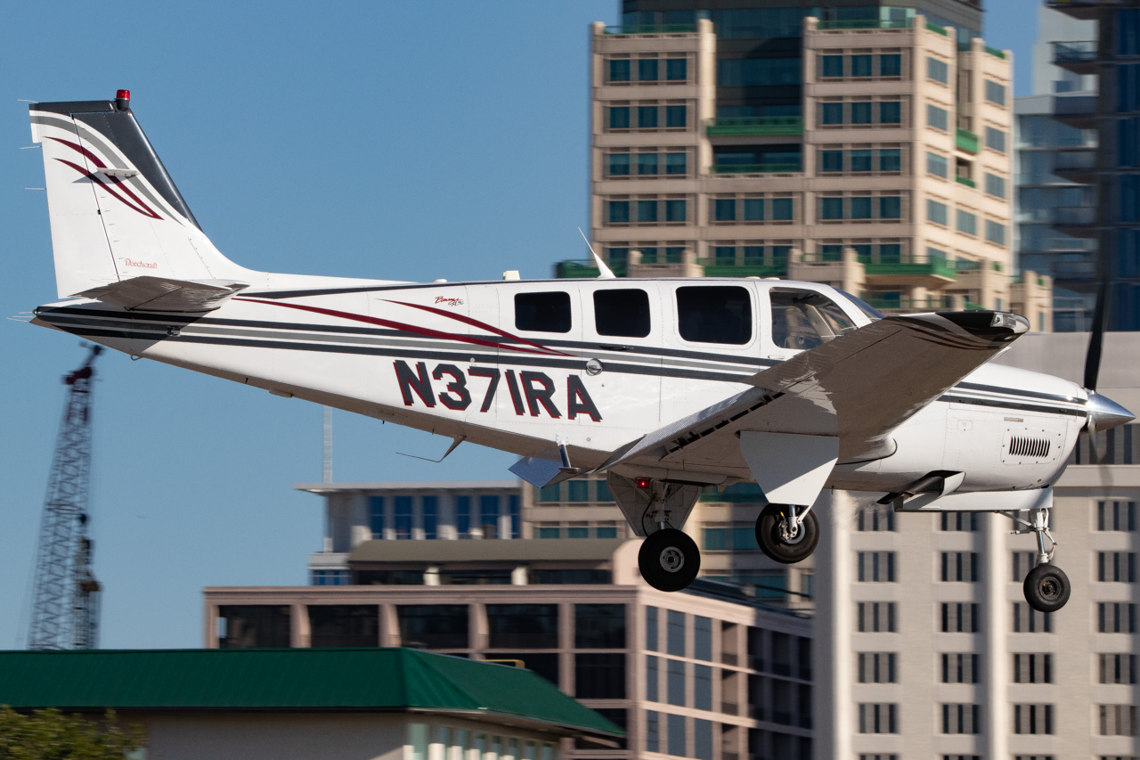 Full size: PRIVATE Beech A36 Bonanza N371RA at St. Petersburg Albert Whitted Airport
