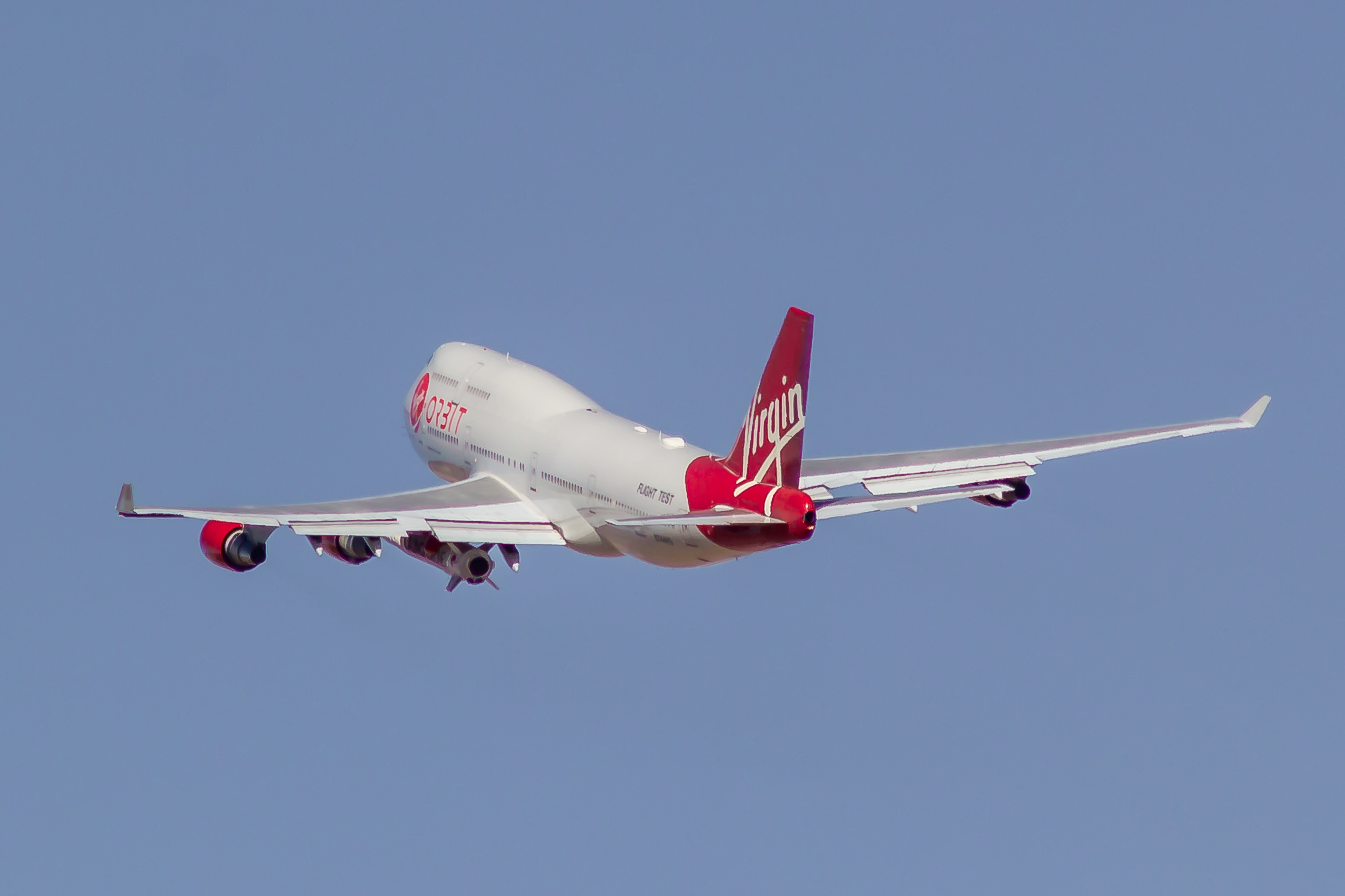 Full size: Virgin Orbit Boeing 747-400 N744VG at Mojave Air and Space Port
