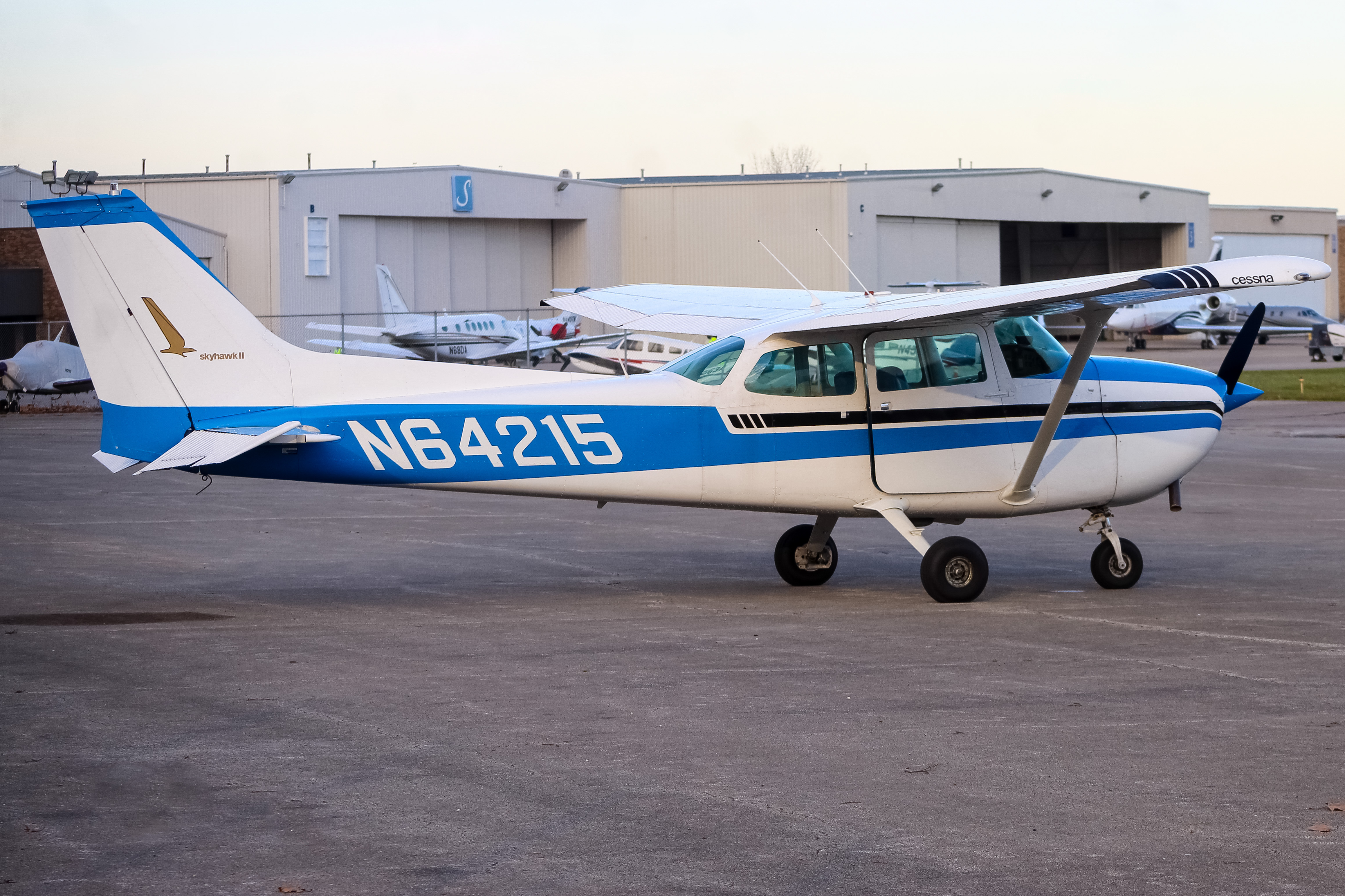 Full size: PRIVATE  Cessna 172 N64215 at Cincinnati Municipal Airport/Lunken Field