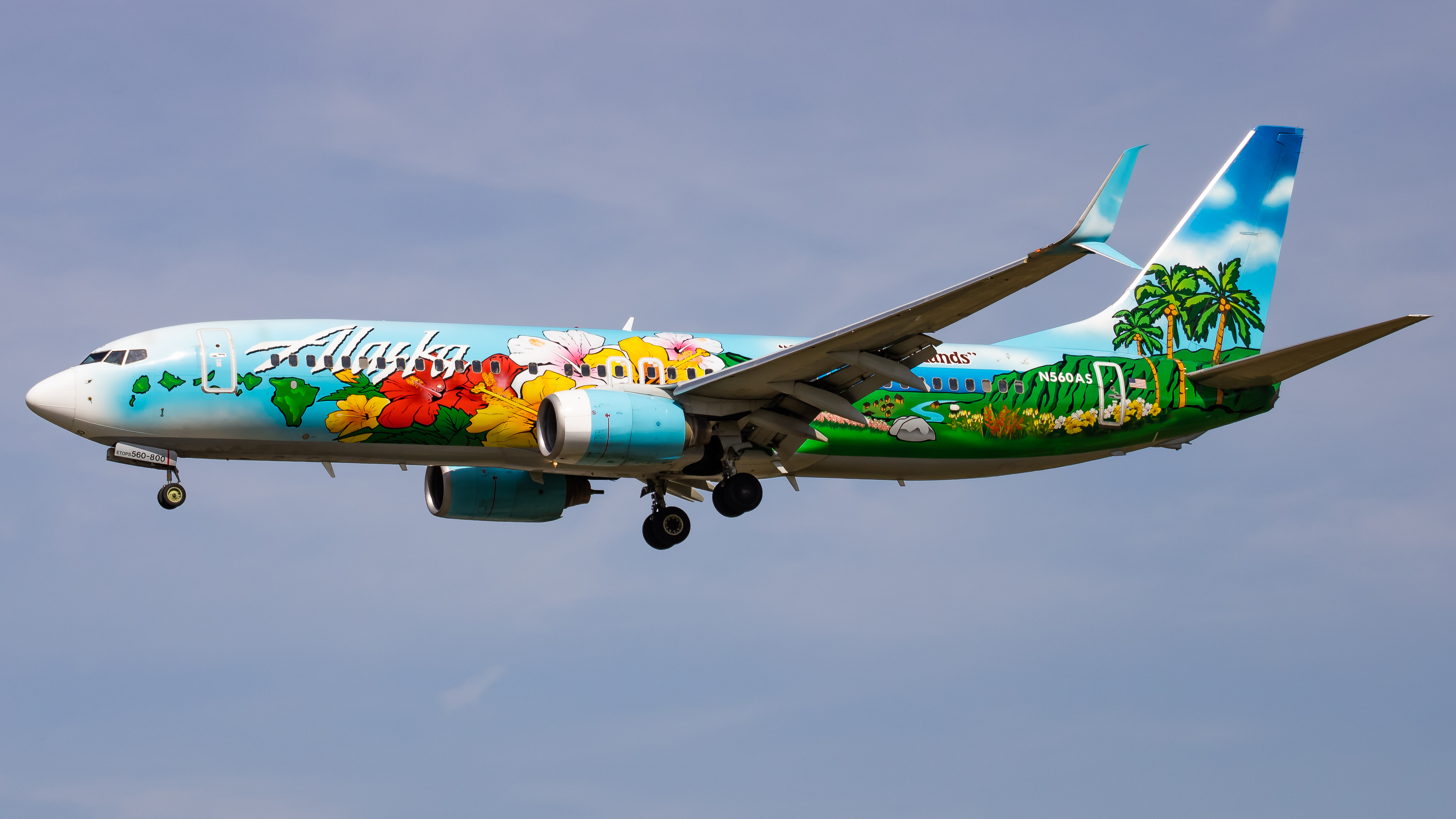 Full size: Alaska Airlines Boeing 737-800 N560AS at Baltimore/Washington International Thurgood Marshall Airport