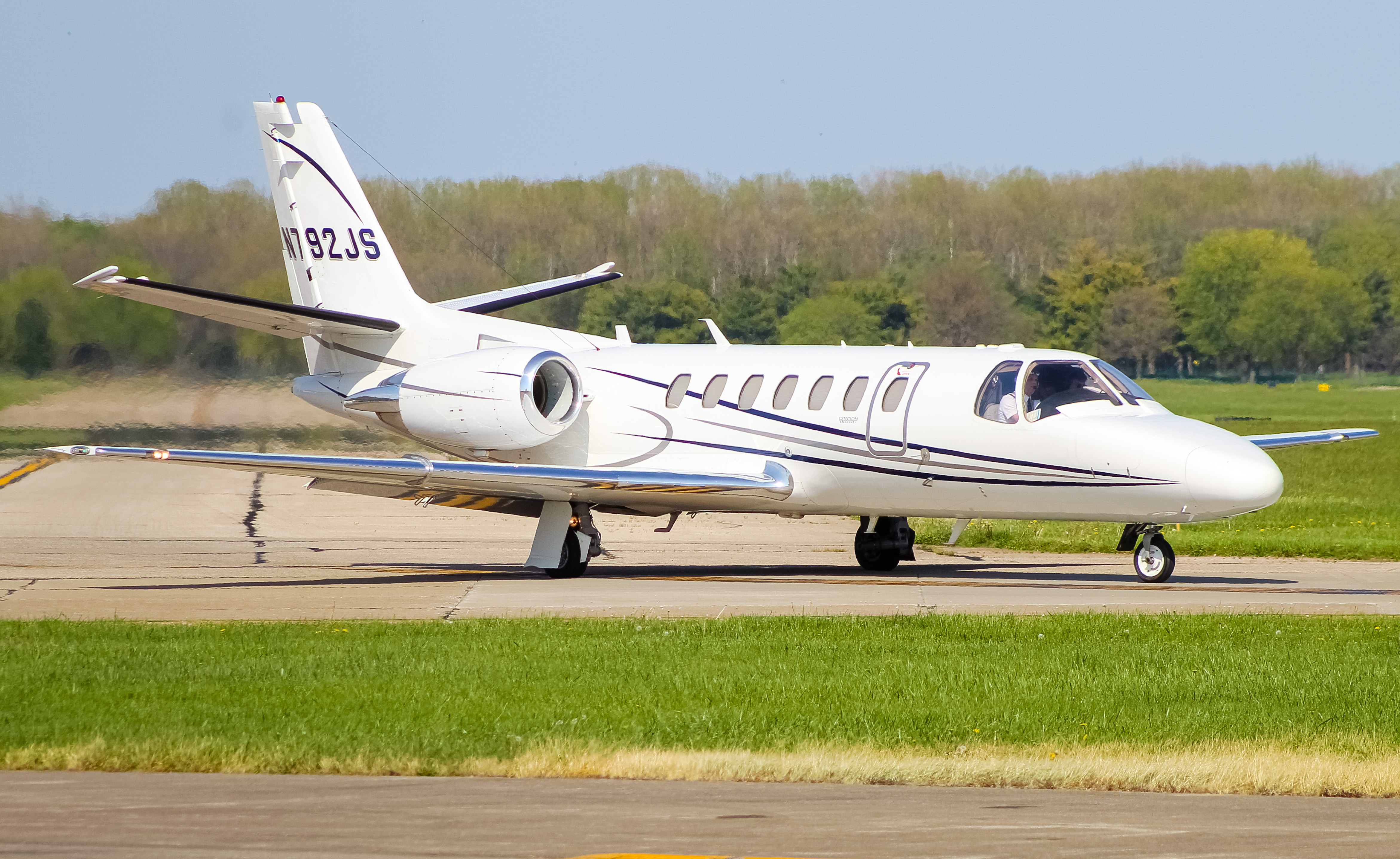 Full size: PRIVATE  Cessna Citation 560 Encore N792JS at Cincinnati Municipal Airport/Lunken Field
