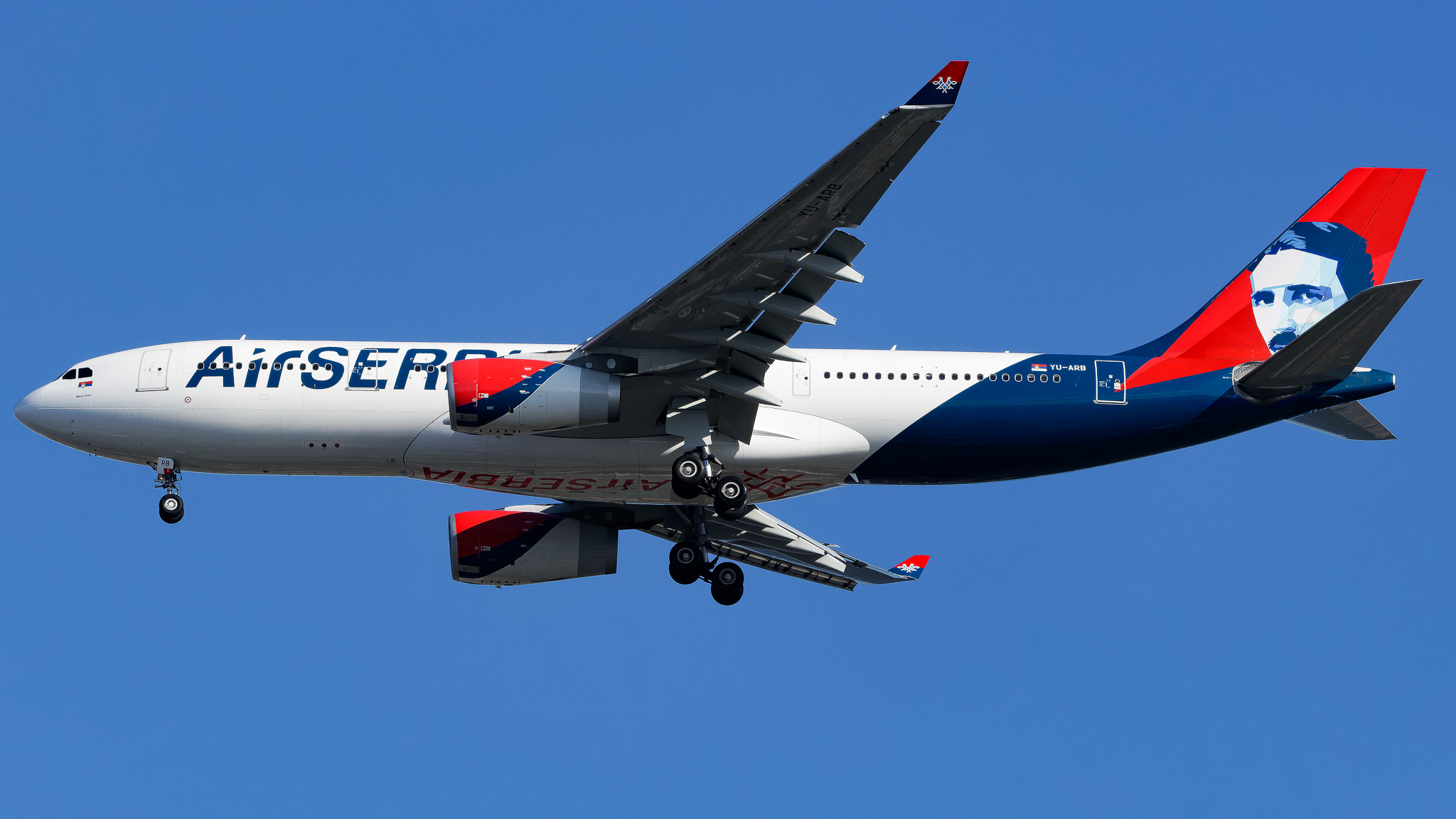 Full size: Air Serbia Airbus A330-200 YU-ARB at John F. Kennedy International Airport