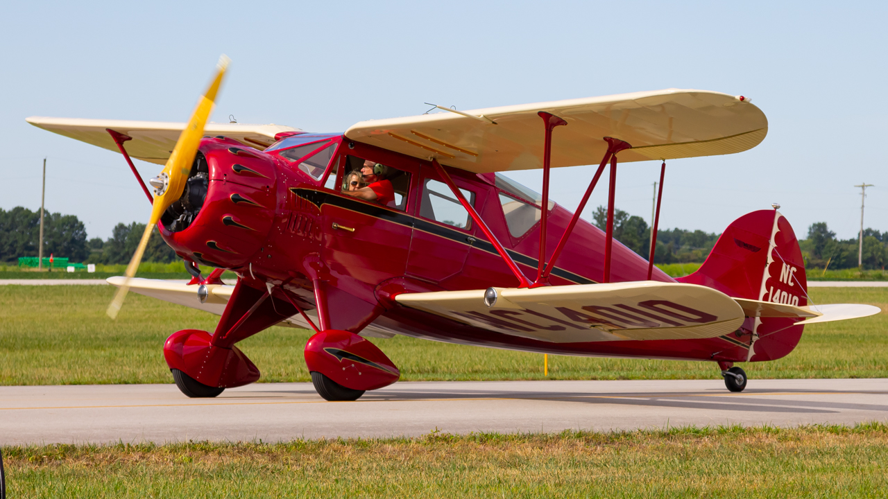 Full size: PRIVATE WACO YKC N14010 at Delaware Municipal Airport