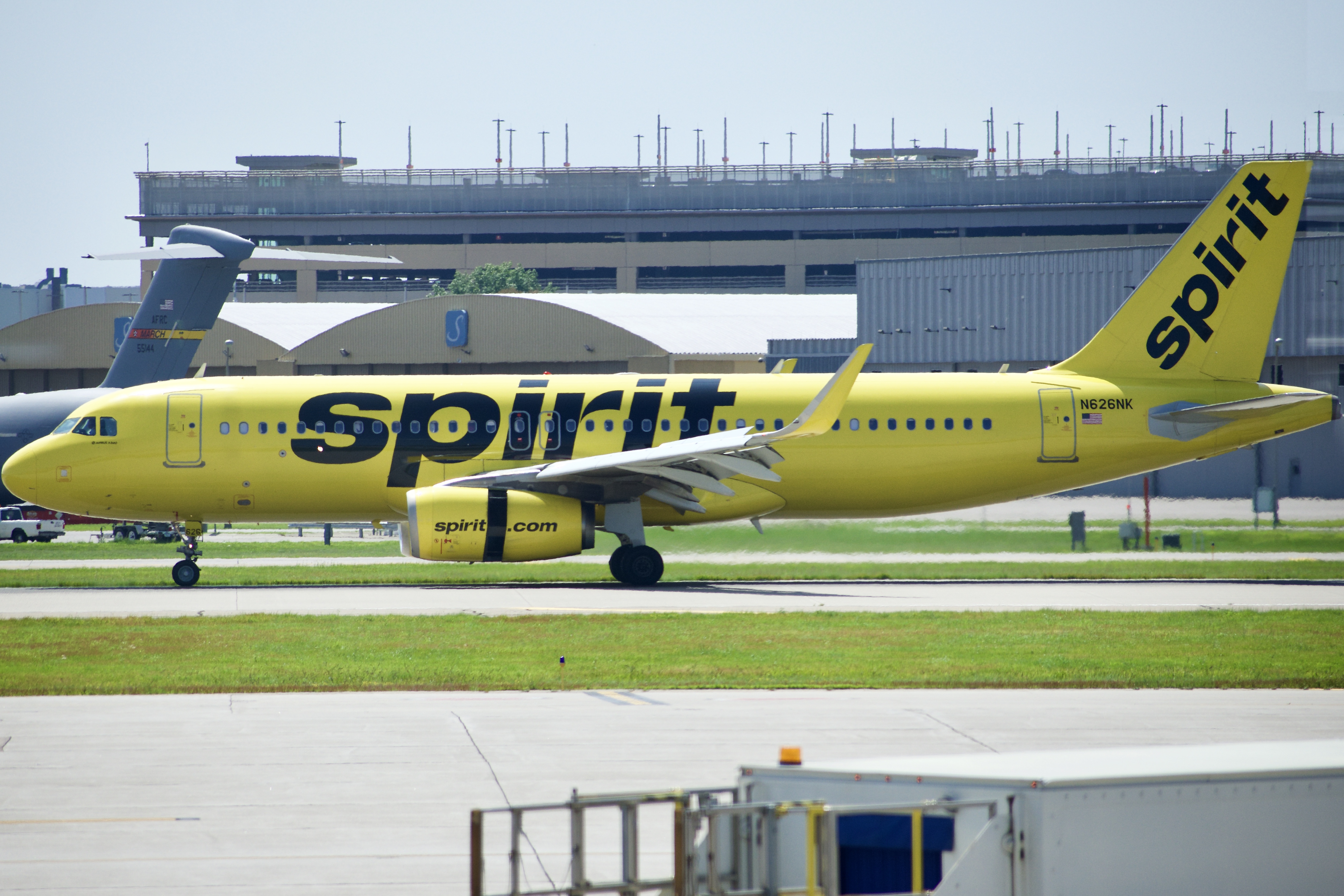 Full size: Spirit Airlines Airbus A320 N626NK at Minneapolis-St Paul International/Wold-Chamberlain Airport