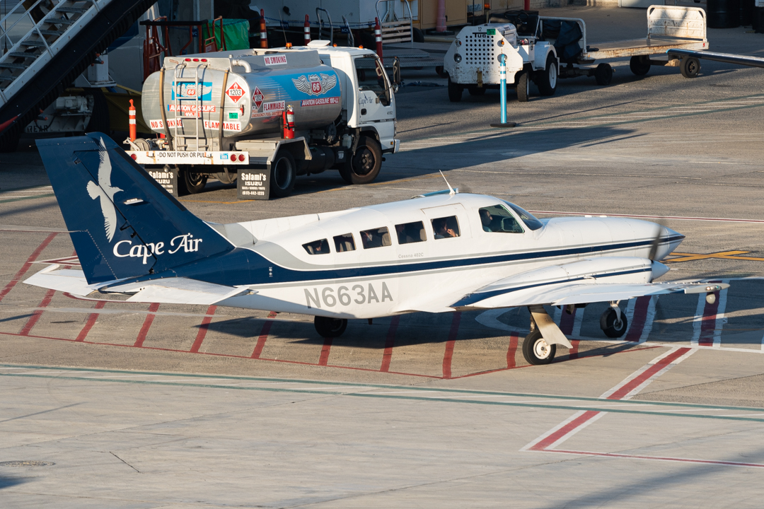 Full size: Cape Air Cessna 402 N6333A at General Edward Lawrence Logan International Airport
