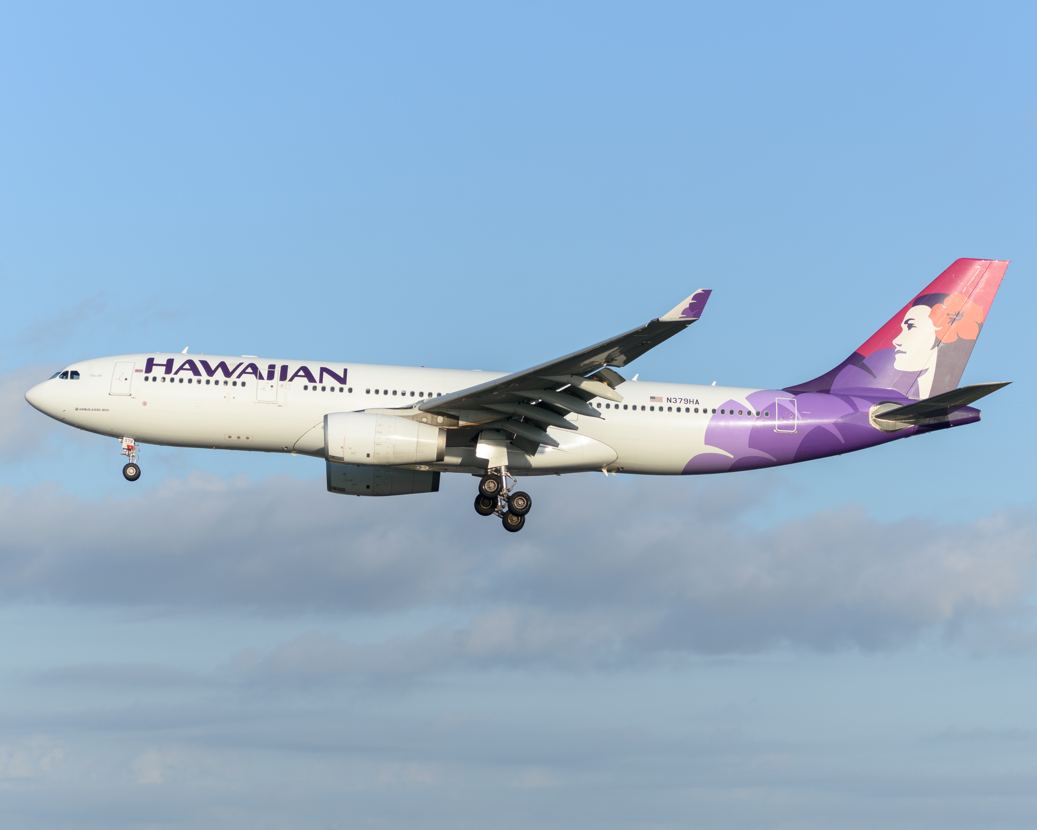 Full size: Hawaiian Airlines Airbus A330-200 N379HA at Orlando International Airport