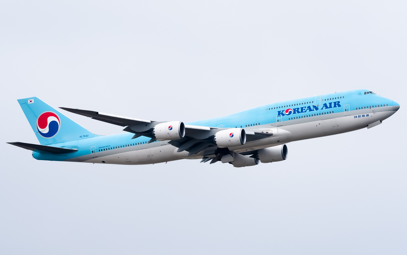 Full size: Korean Air Boeing 747-8i HL7632 at Seoul-Incheon International Airport
