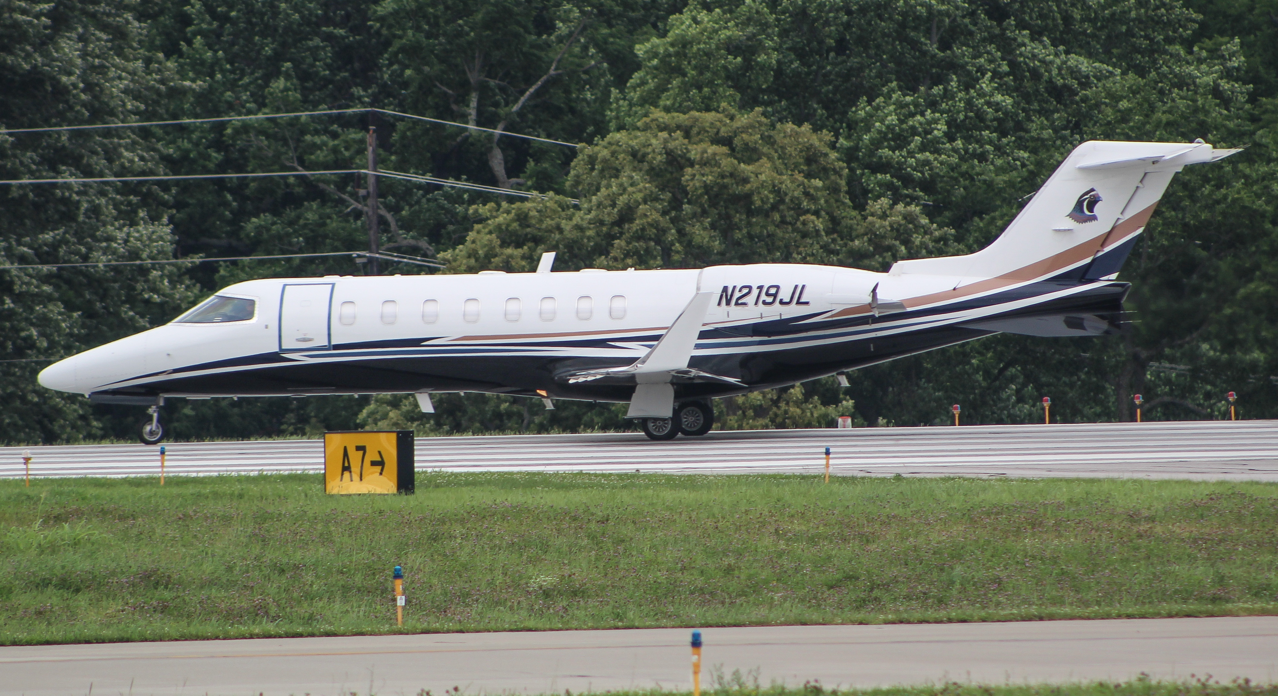 Full size: PRIVATE Learjet 45 N219JL at Blue Grass Airport