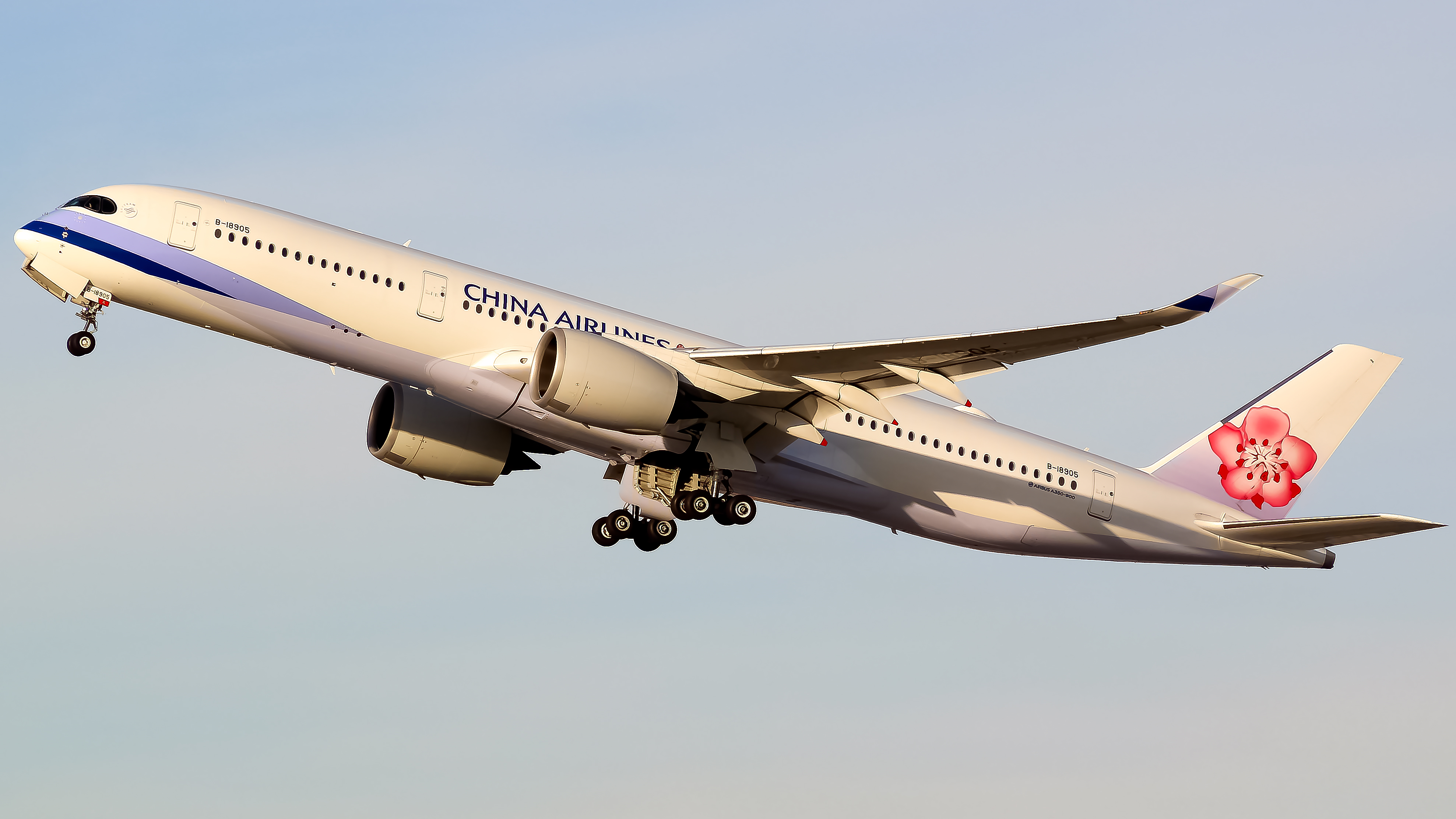 Full size: China Airlines Airbus A350-900 B-18905 at Los Angeles International Airport