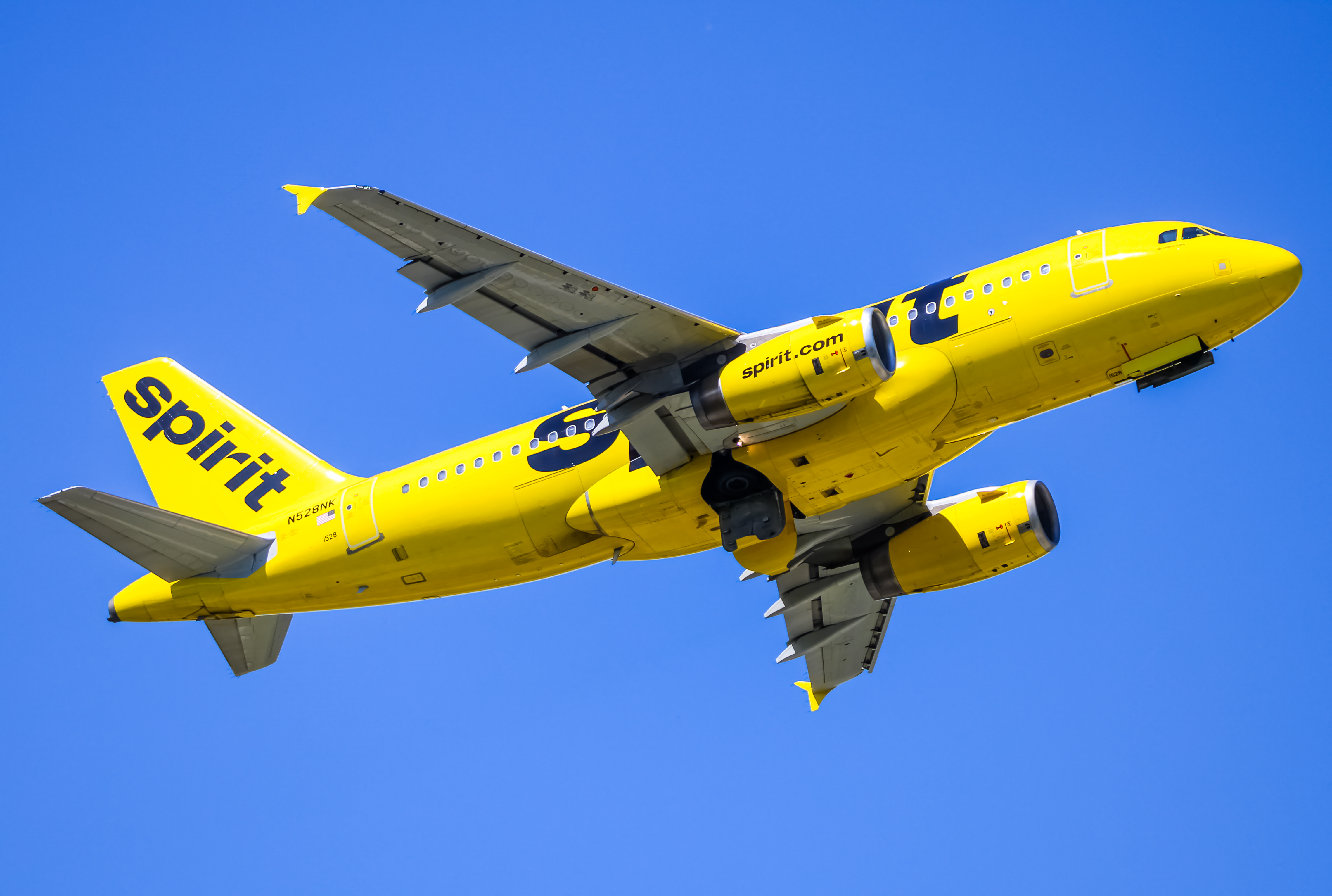 Full size: Spirit Airlines  Airbus A320 N528NK at Baltimore/Washington International Thurgood Marshall Airport