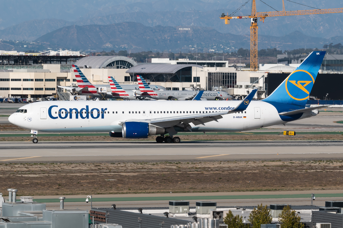Full size: Condor Boeing 767-300ER D-ABUK at Los Angeles International Airport