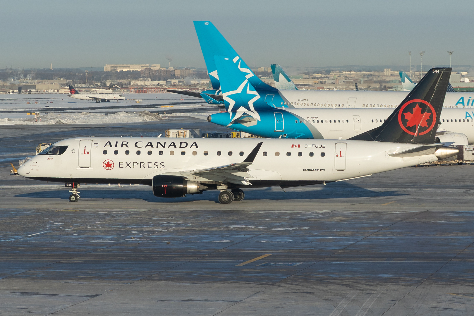 Full size: Air Canada Express Embraer E175 C-FUJE at Lester B Pearson International Airport