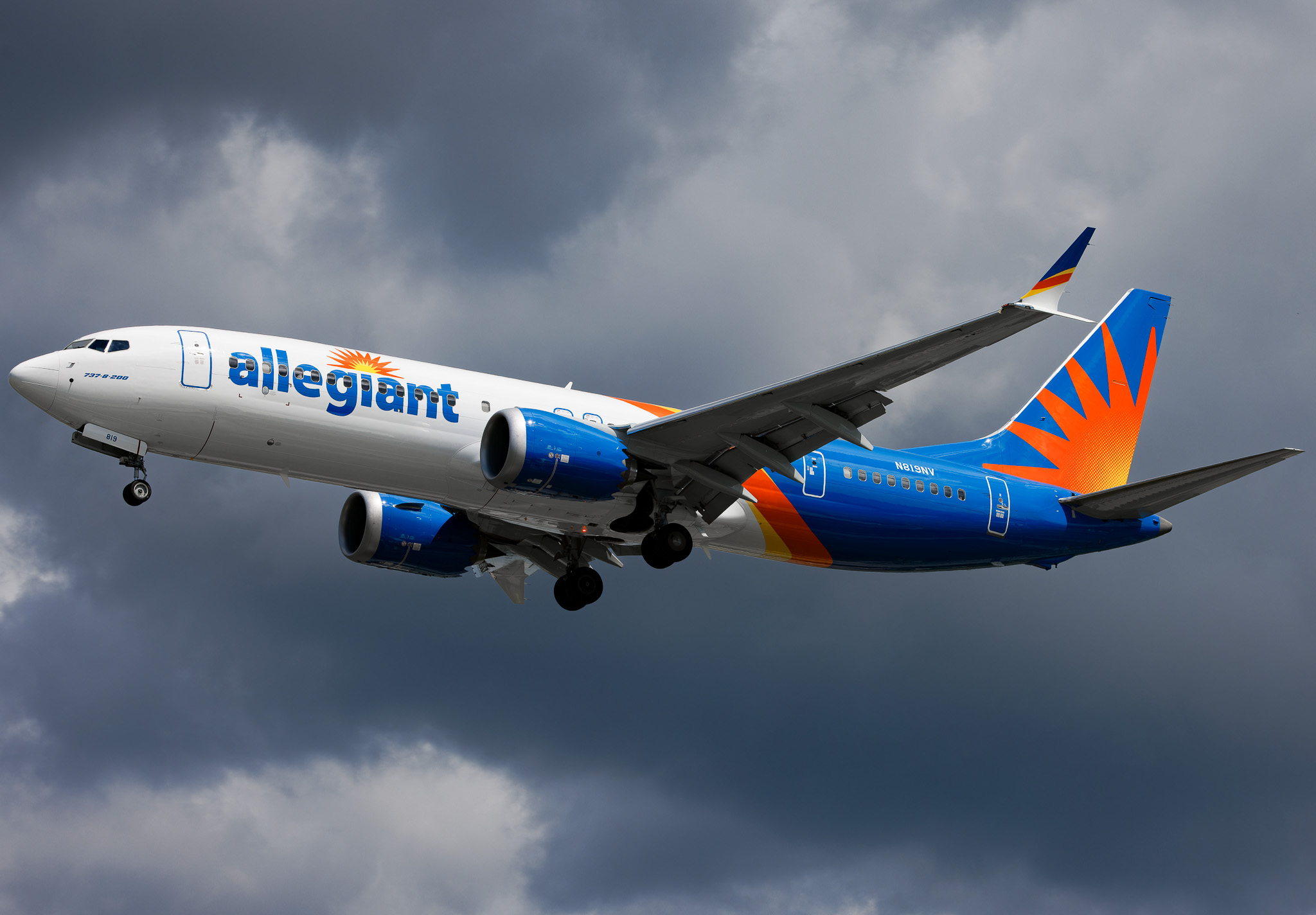 Full size: Allegiant Air Boeing 737 MAX 8-200 N819NV at St. Petersburg Clearwater International Airport
