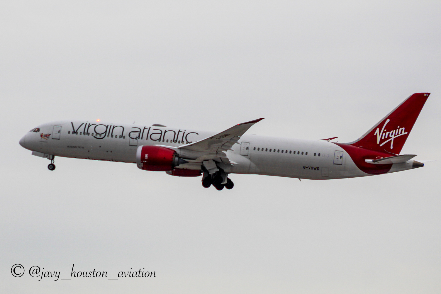 Full size: Virgin Atlantic Boeing 787-9 G-Vows at John F. Kennedy International Airport