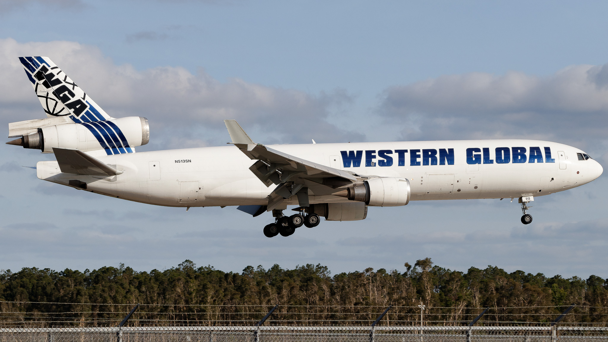 Full size: Western Global Airlines  McDonnell Douglas MD-11F N513SN at Southwest Florida International Airport