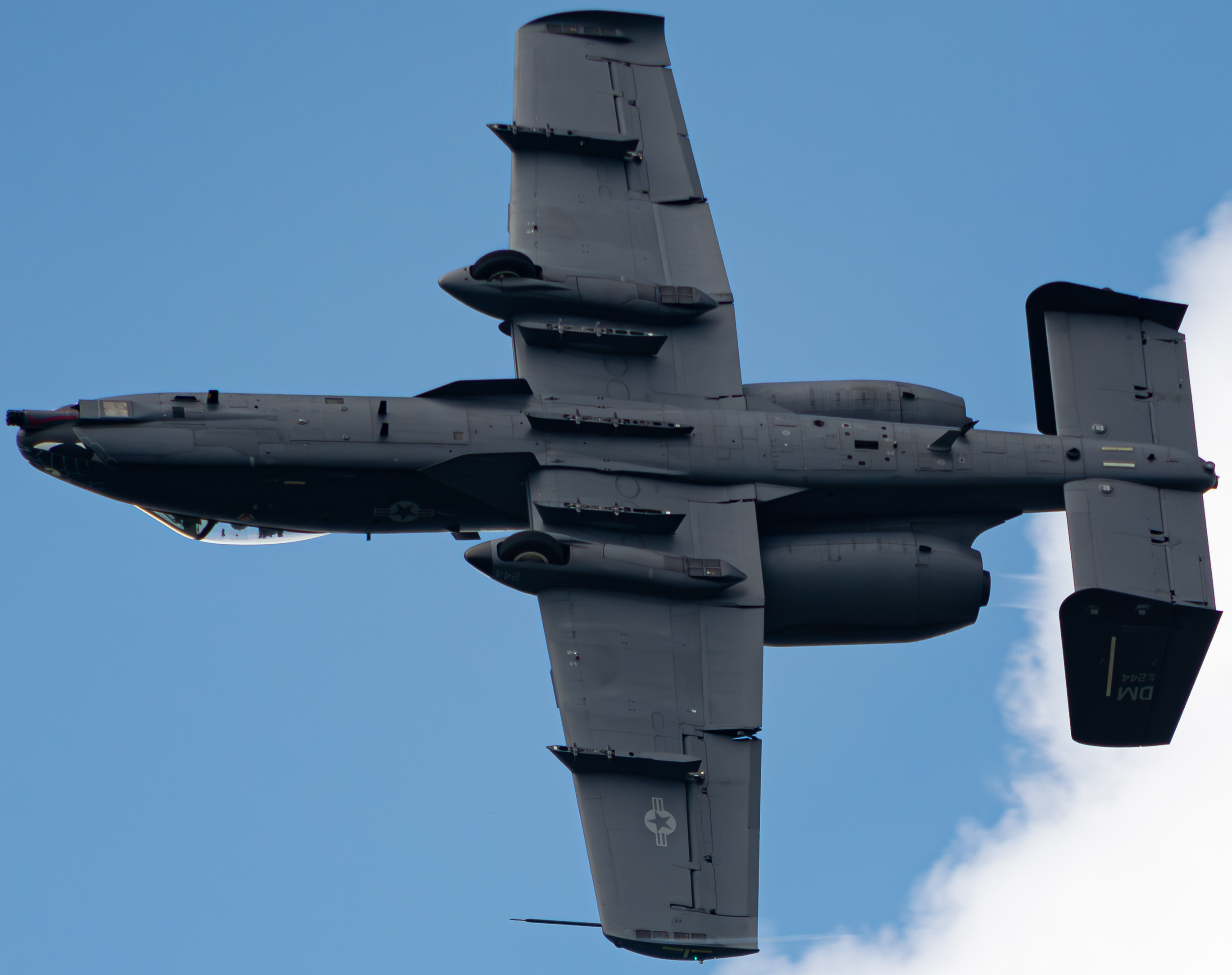 Full size: USAF - United States Air Force Fairchild A-10 Thunderbolt 80-0244 at Cleveland Burke Lakefront Airport