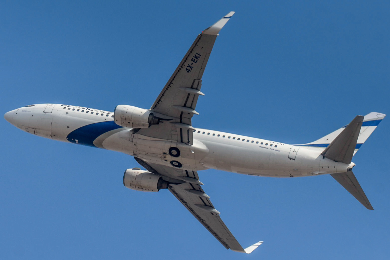Full size: El Al Boeing 737-800 4x-EKI at Tel Aviv-Ben Gurion Airport