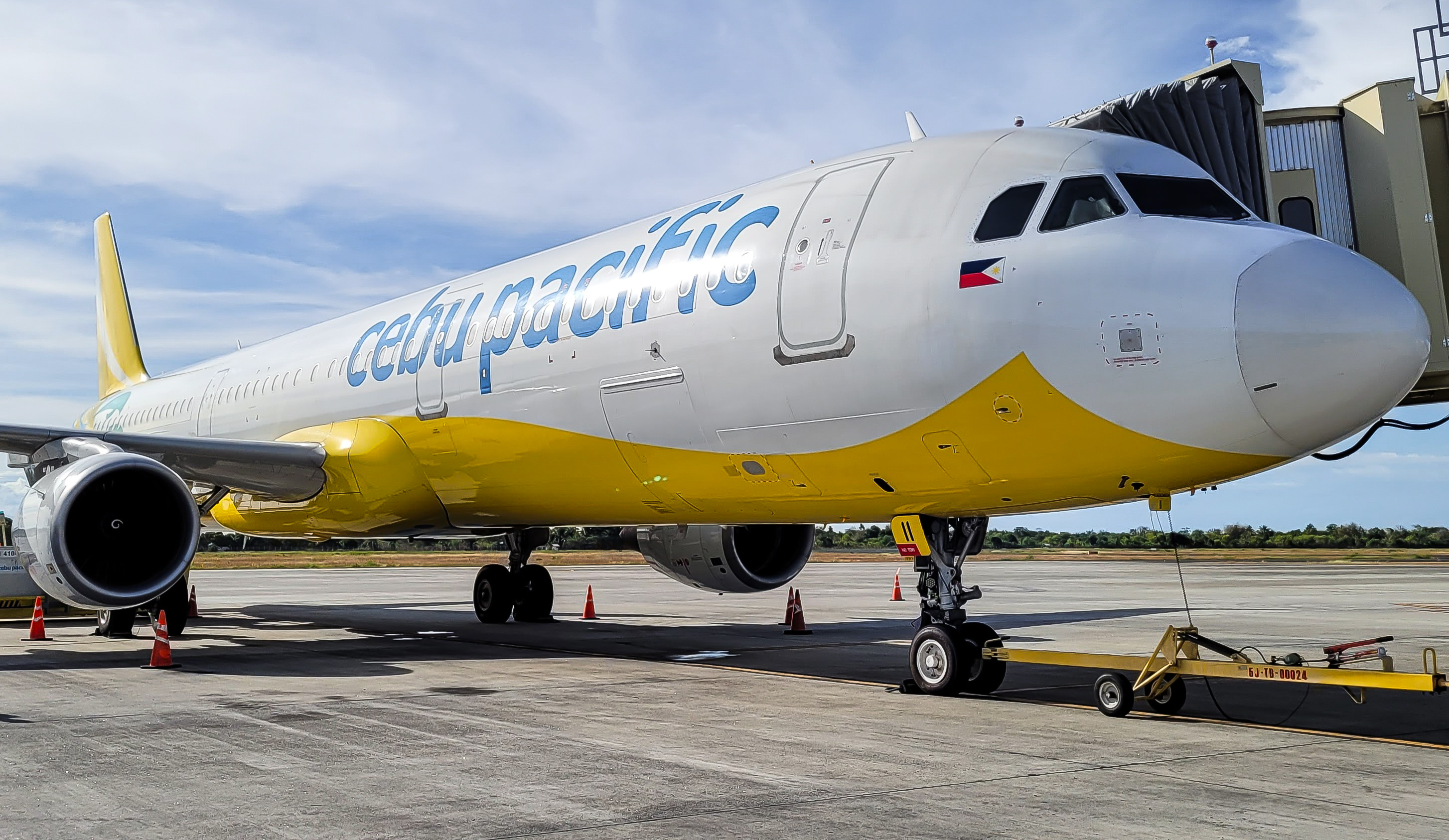 Full size: Cebu Pacific Airbus A321-211 RP-C4111 at Panglao Bohol International Airport