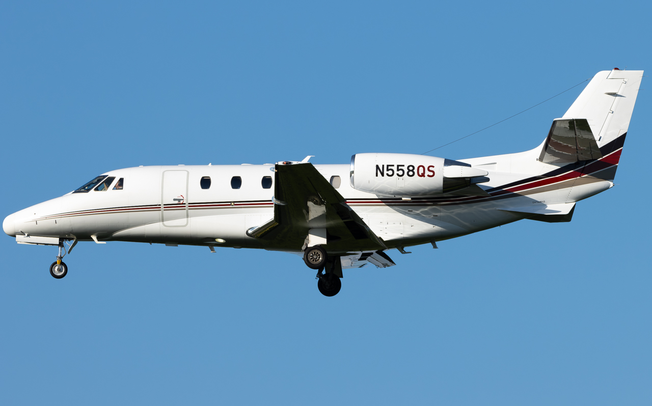 Full size: NetJets Cessna Citation 560 Excel N558QS at Pittsburgh International Airport