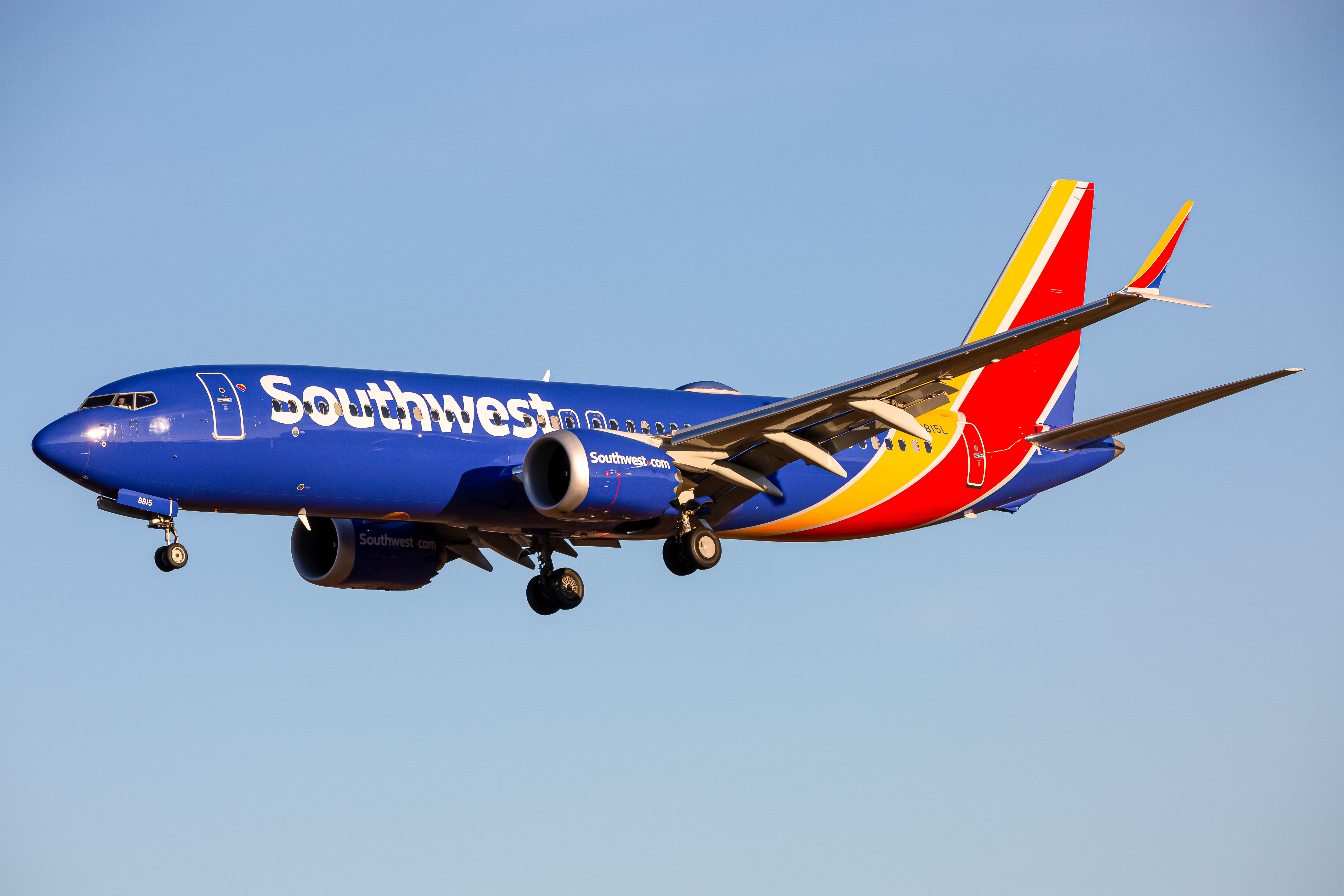 Full size: Southwest Airlines Boeing 737 MAX 8 N8815L at Baltimore/Washington International Thurgood Marshall Airport