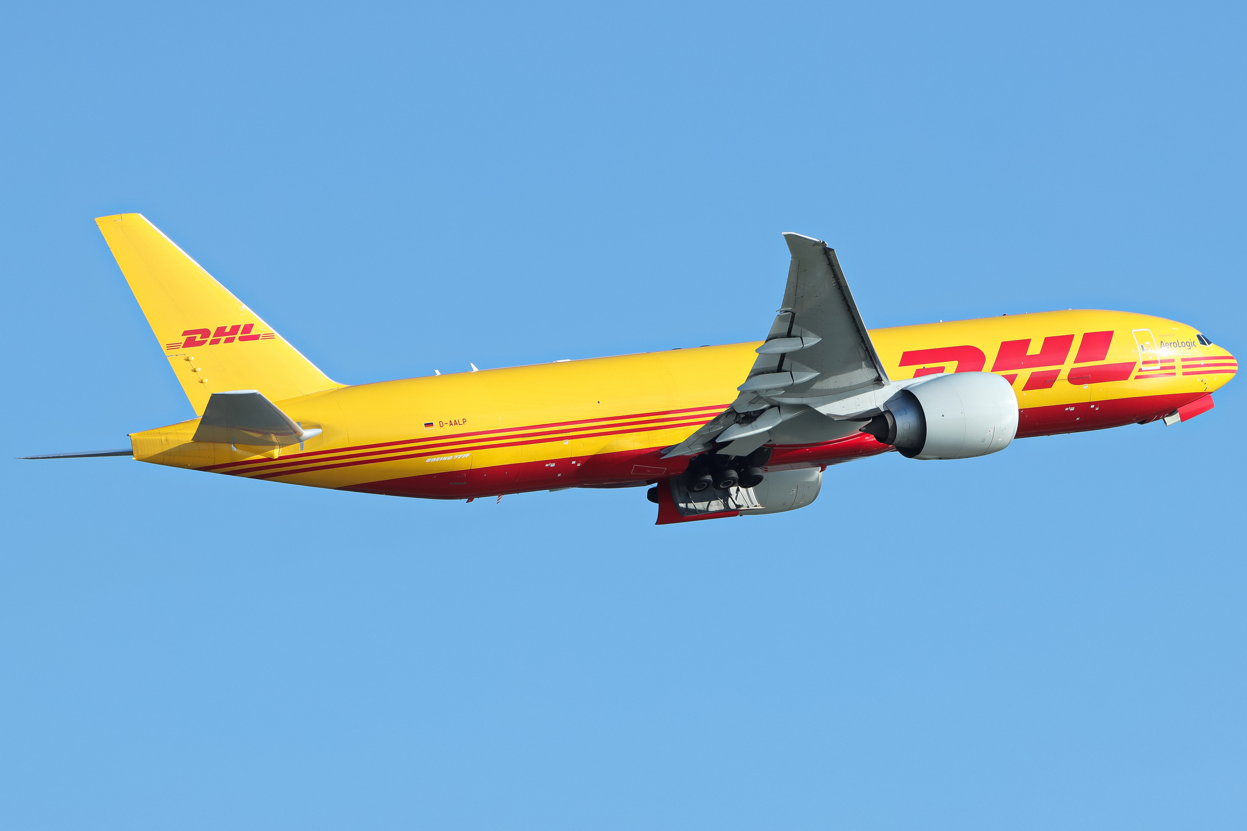 Full size: Aerologic Boeing 777-F D-AALP at Hong Kong International Airport