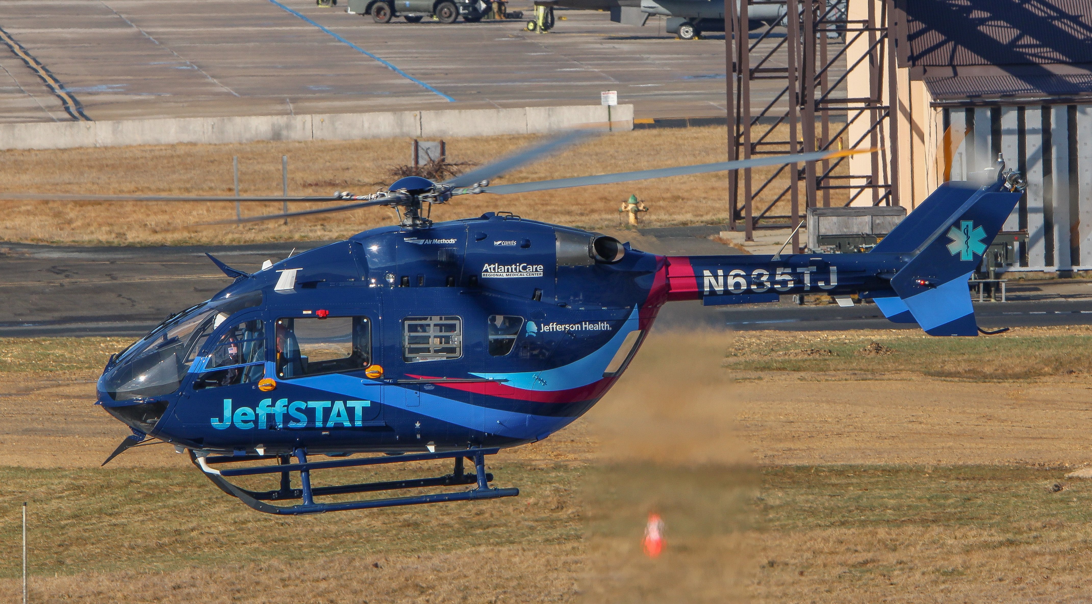 Full size: Air Methods Airbus H145 N635TJ at Atlantic City International Airport