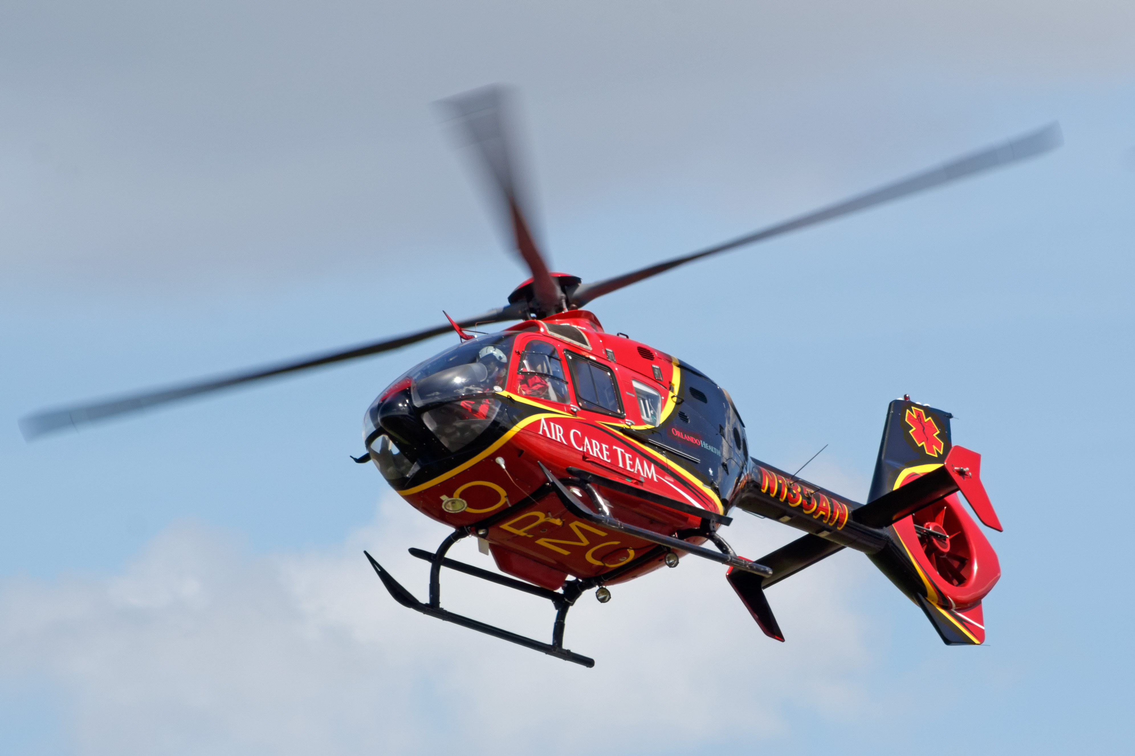 Full size: Orlando Health Air Care Team  Eurocopter EC135P2  N135AN at Kissimmee Gateway Airport