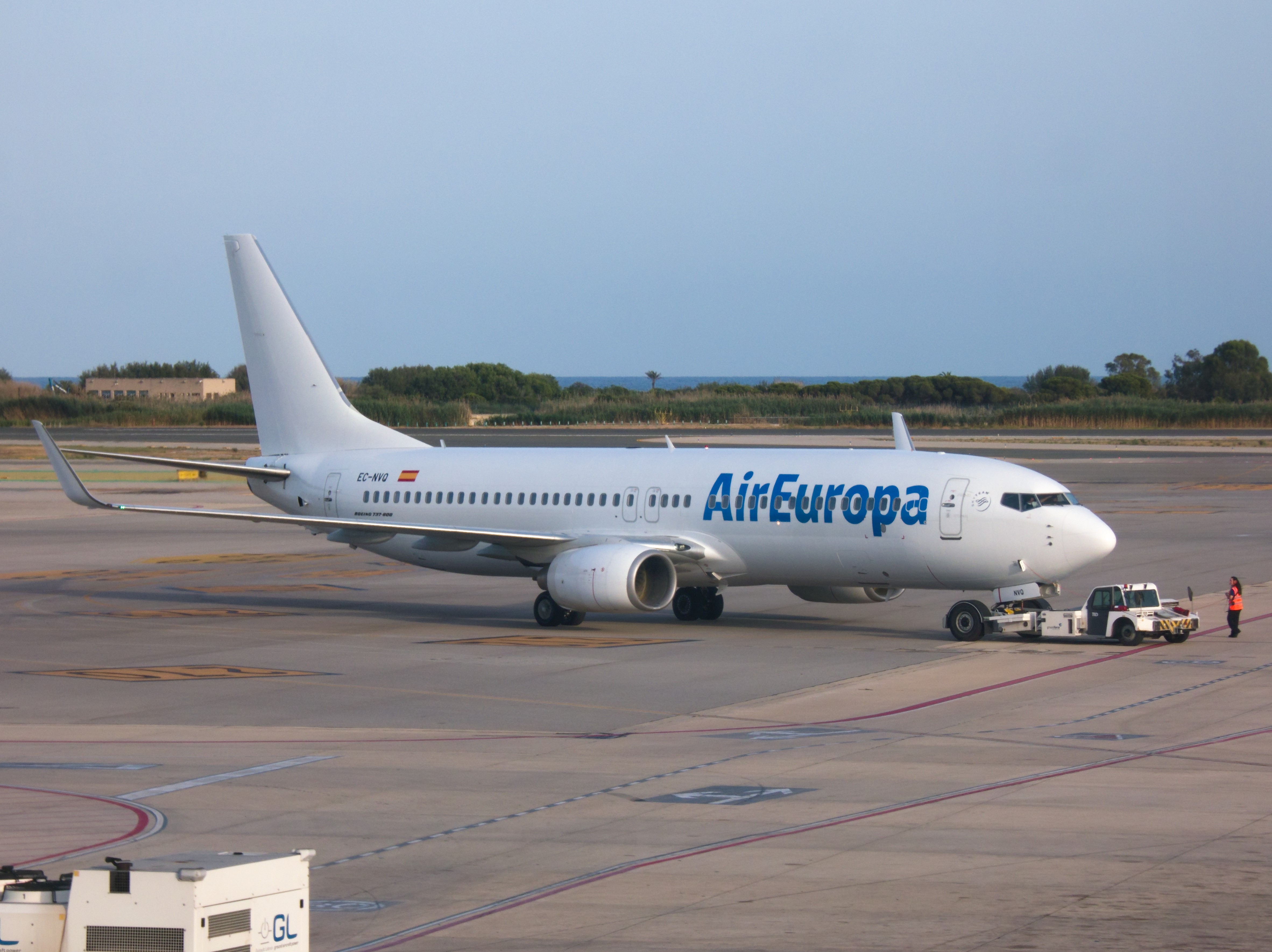 Full size: Air Europa Boeing 737-800 EC-NVQ at Barcelona El Prat Airport