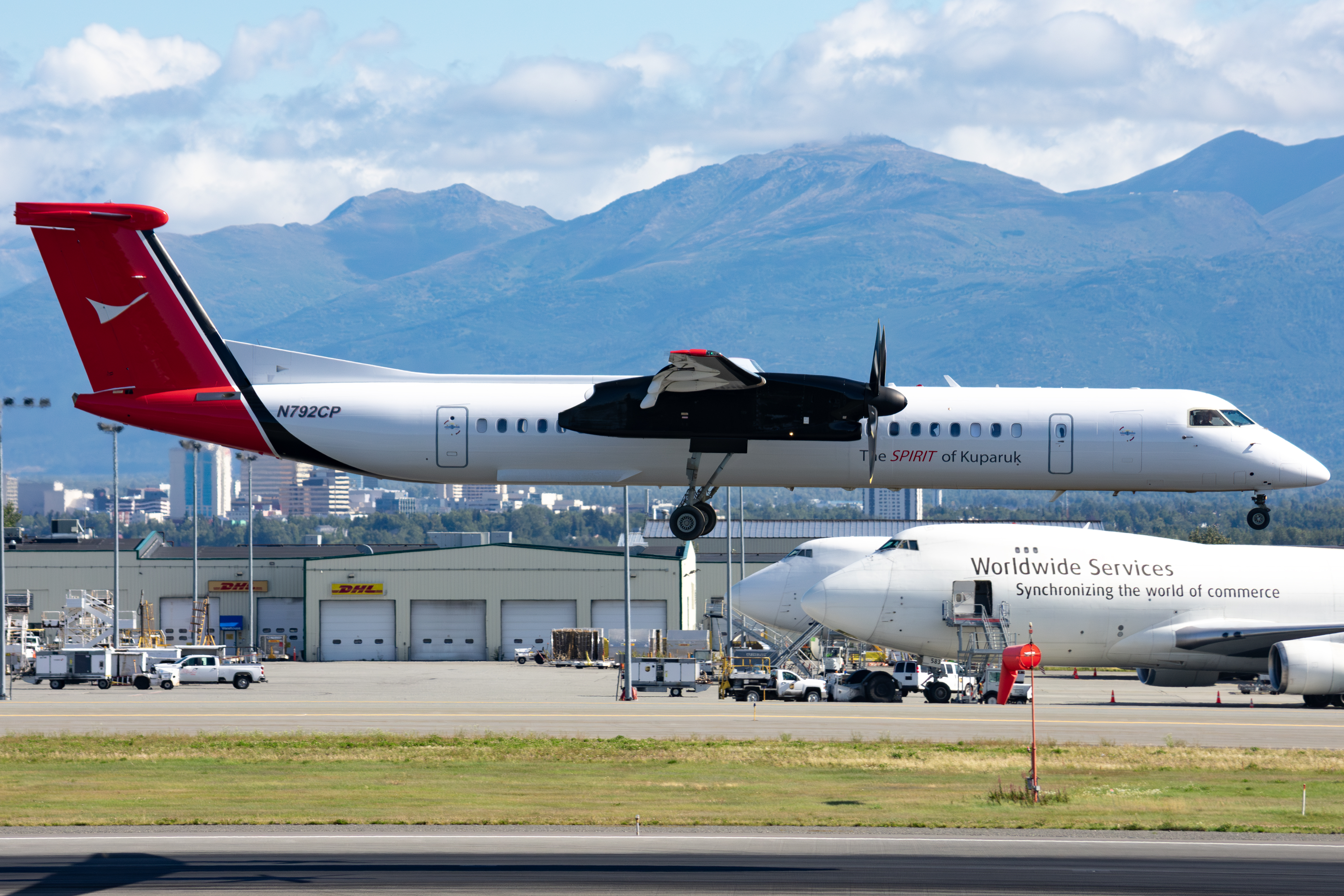 Full size: ConocoPhillips Aviation Alaska De Havilland Dash-8 Q400 N792CP at Anchorage Ted Stevens International Airport