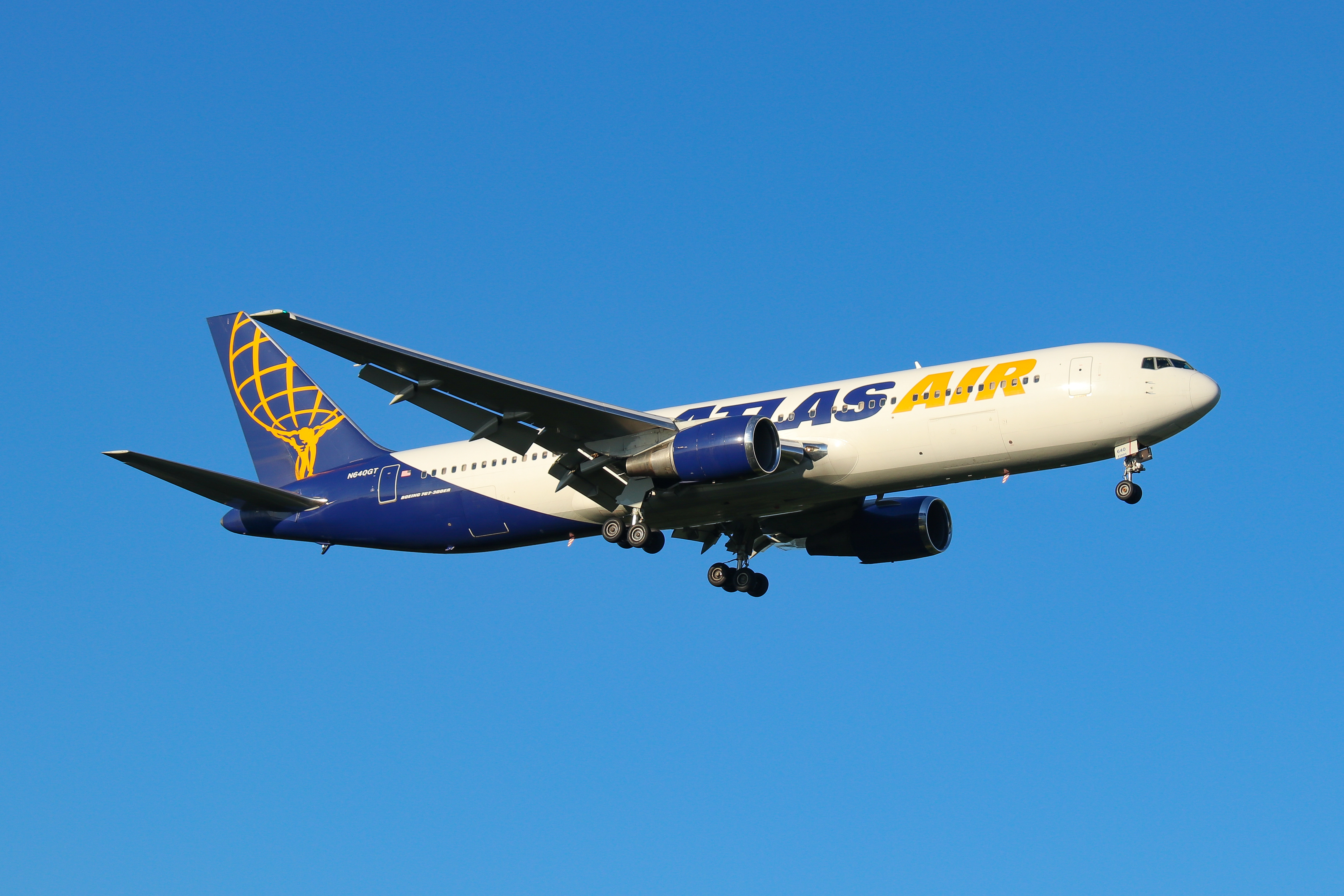 Full size: Atlas Air Boeing 767-300ER N640GT at Baltimore/Washington International Thurgood Marshall Airport
