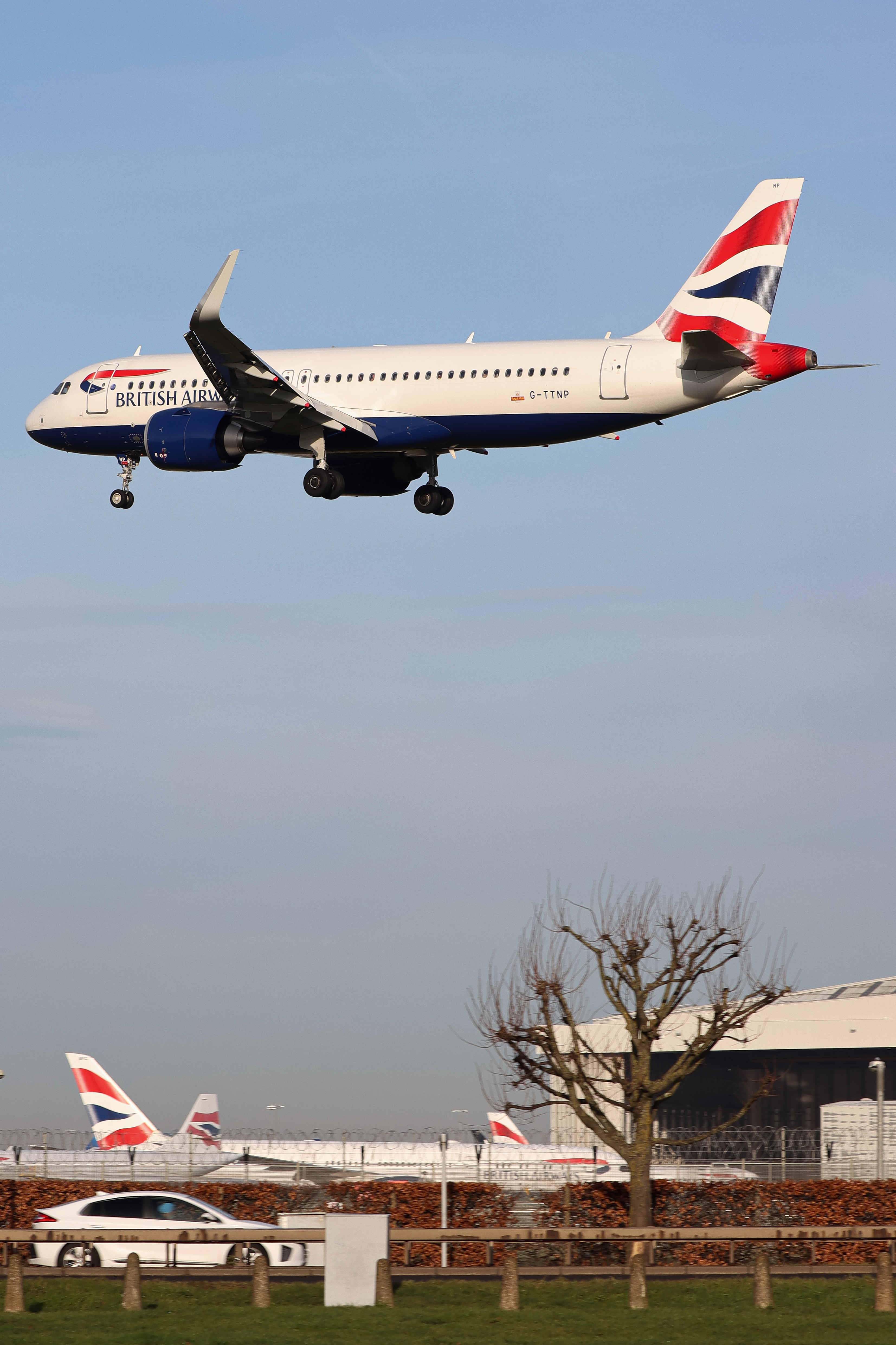 Full size: British Airways Airbus A320NEO G-TTNP at London Heathrow International Airport