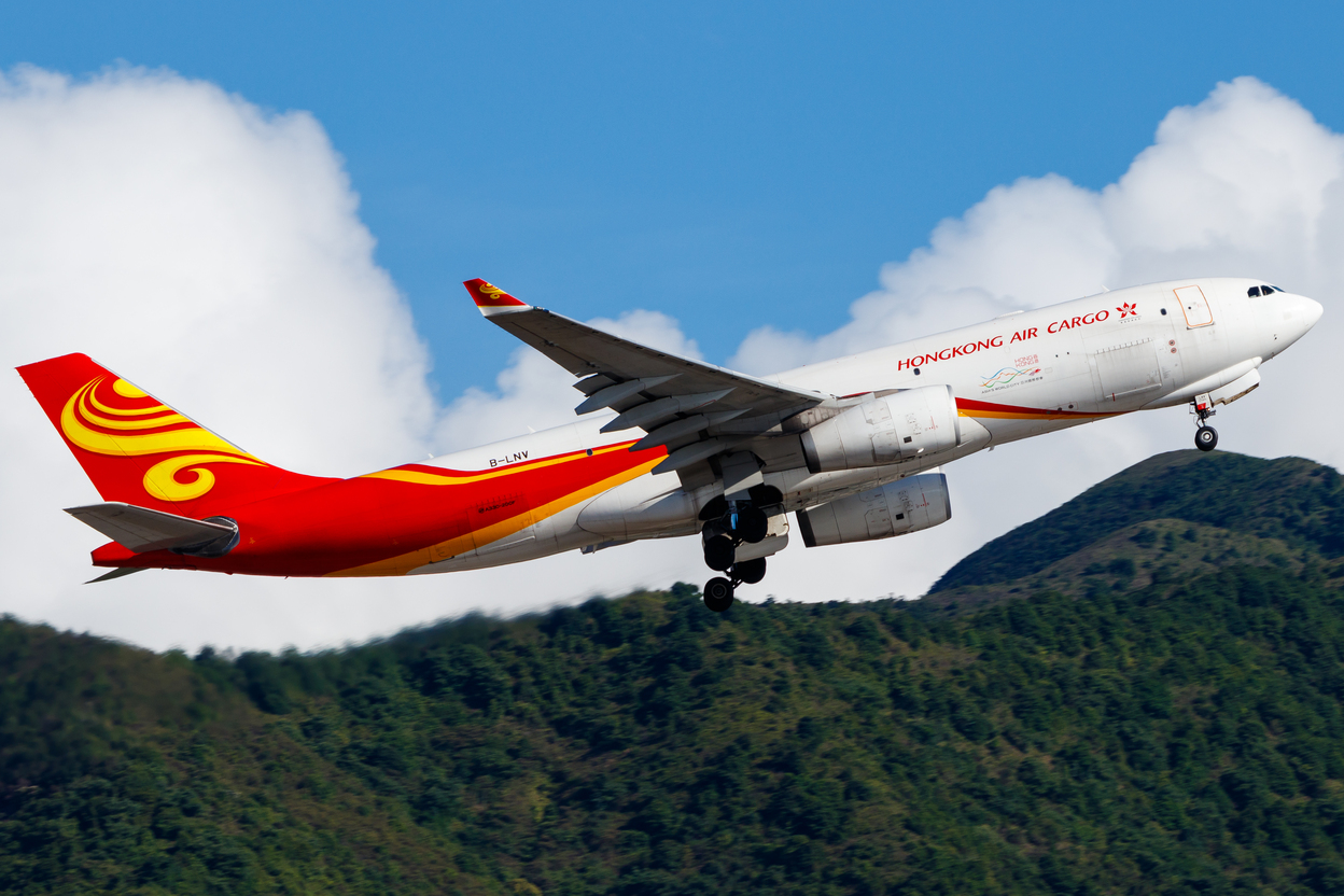 Full size: Hong Kong Air Cargo Airbus A330-200F B-LNV at Hong Kong International Airport