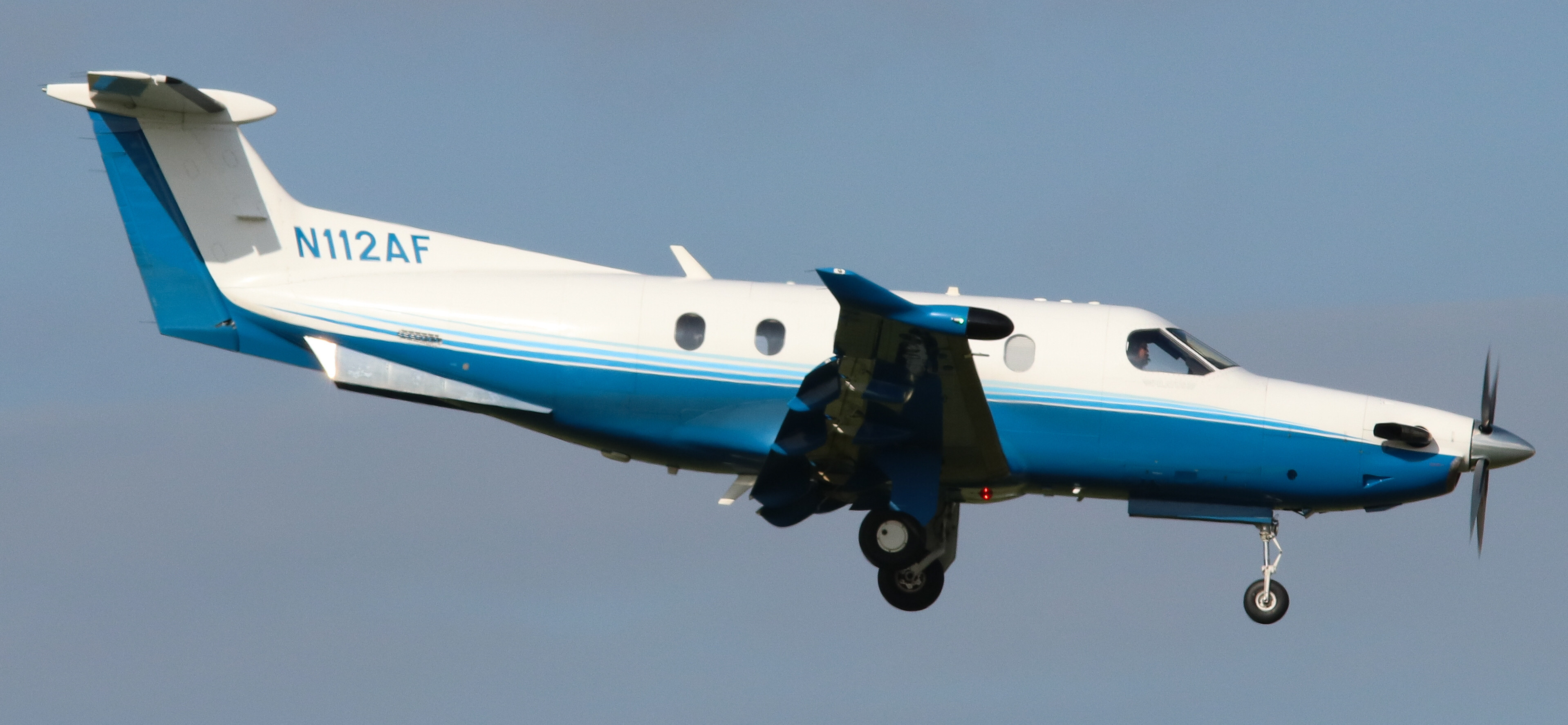 Full size: PRIVATE Pilatus Pc-12 N112AF at Martin State Airport