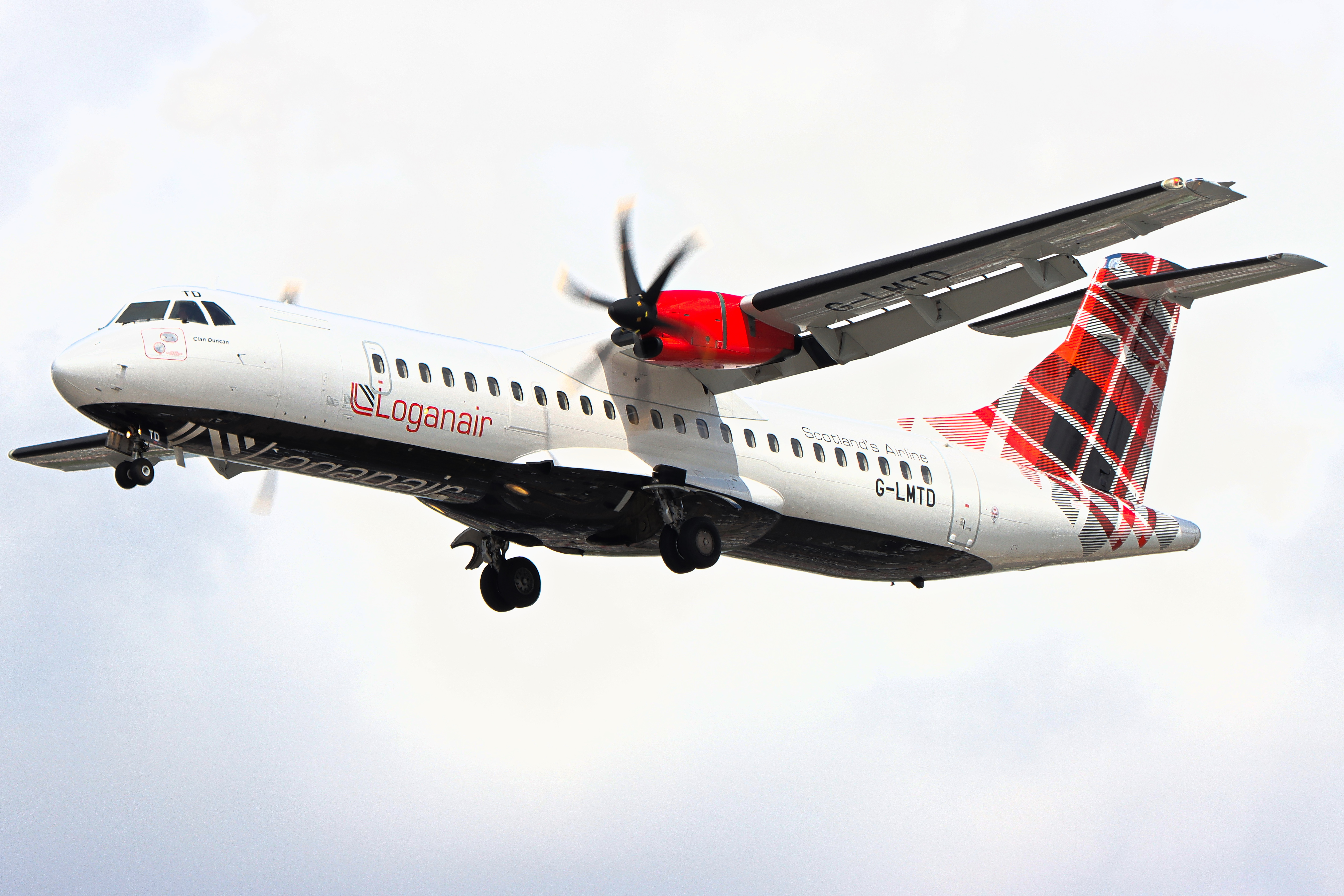 Full size: Loganair ATR 72-600 G-LMTD at London Heathrow International Airport